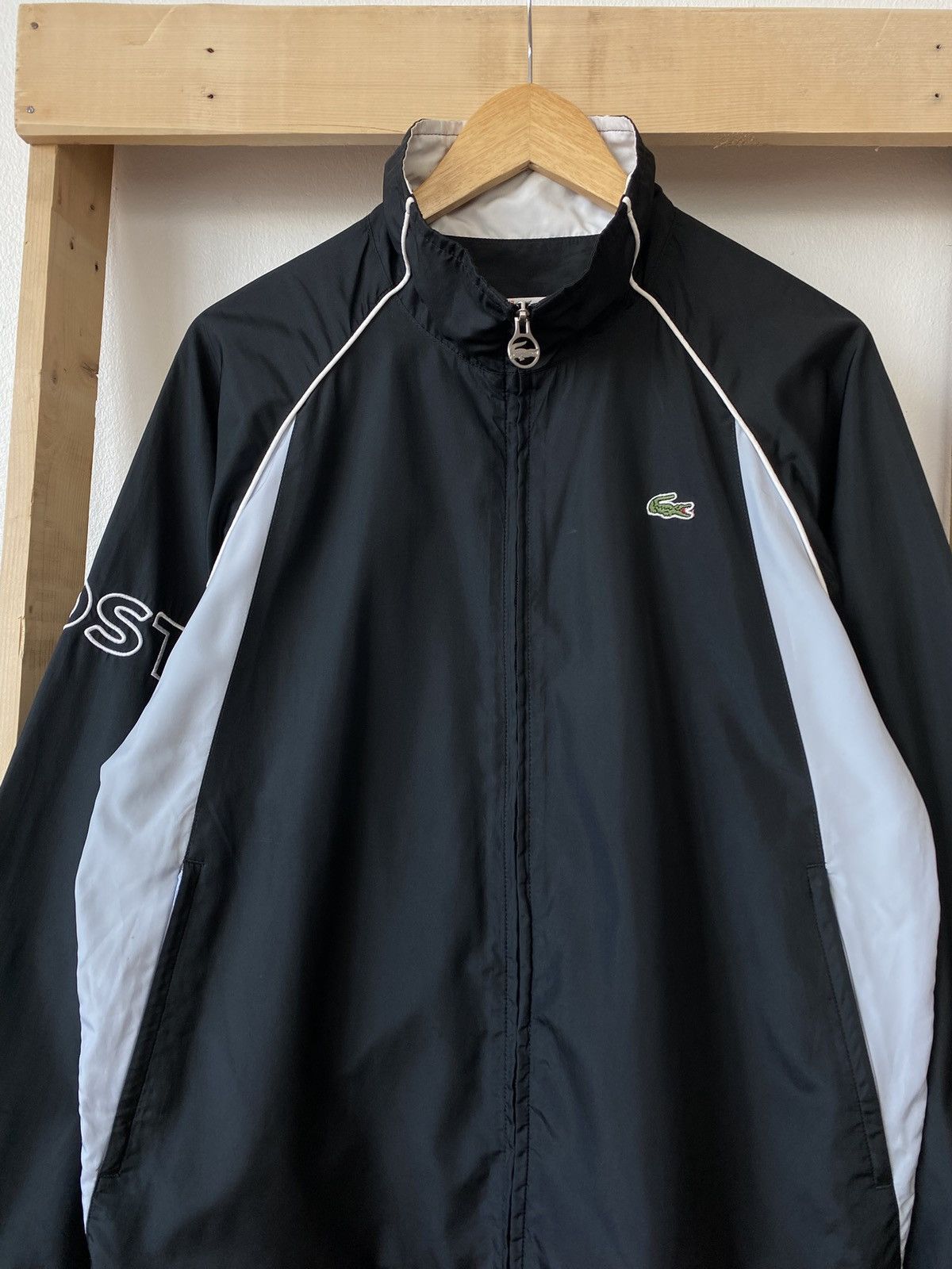 Lacoste Vintage Black Lacoste Windbreaker Jacket Size US M / EU 48-50 / 2 - 5 Thumbnail