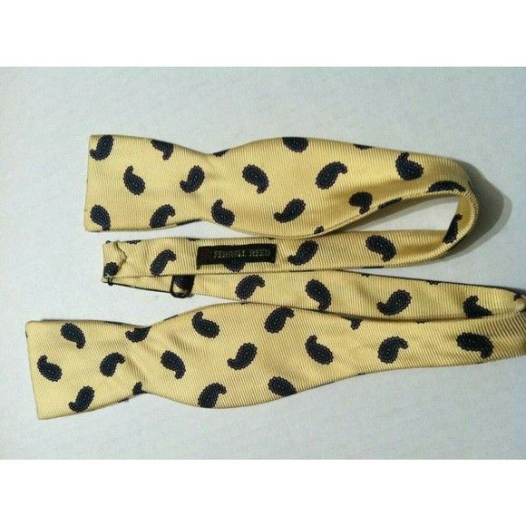 Other FERRELL REED MENS YELLOW 100%SILK BOW TIE Size ONE SIZE - 1 Thumbnail