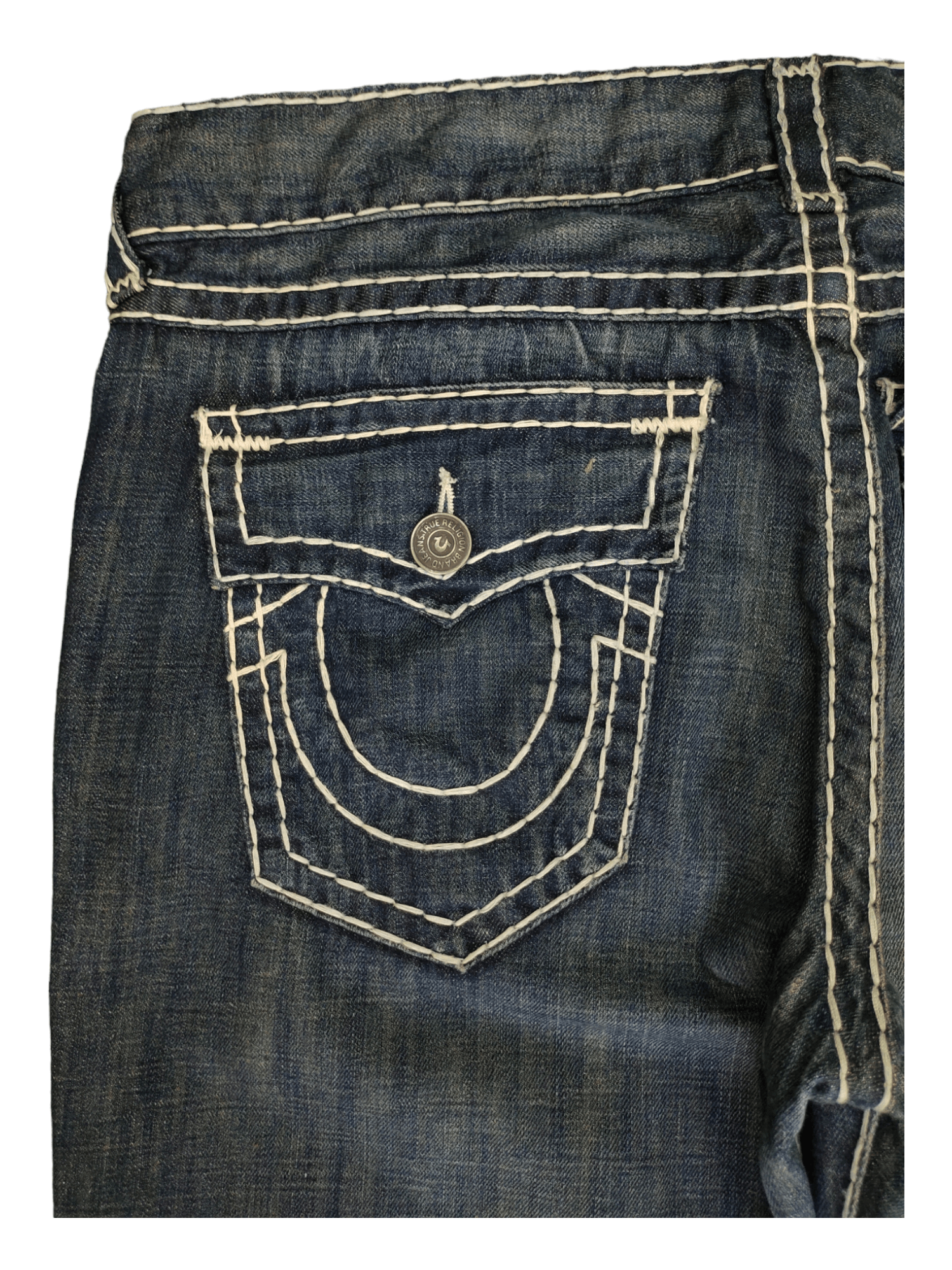 True Religion Vintage Y2k True Religion Big Stitch Denim Pants Streetwear Size US 38 / EU 54 - 4 Thumbnail