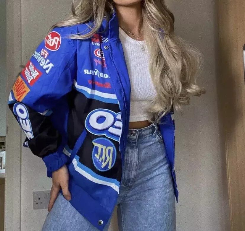 Vintage 🔥Oreo NASCAR Busch Series Unisex Adults y2k Racing Jacket Size US L / EU 52-54 / 3 - 8 Thumbnail