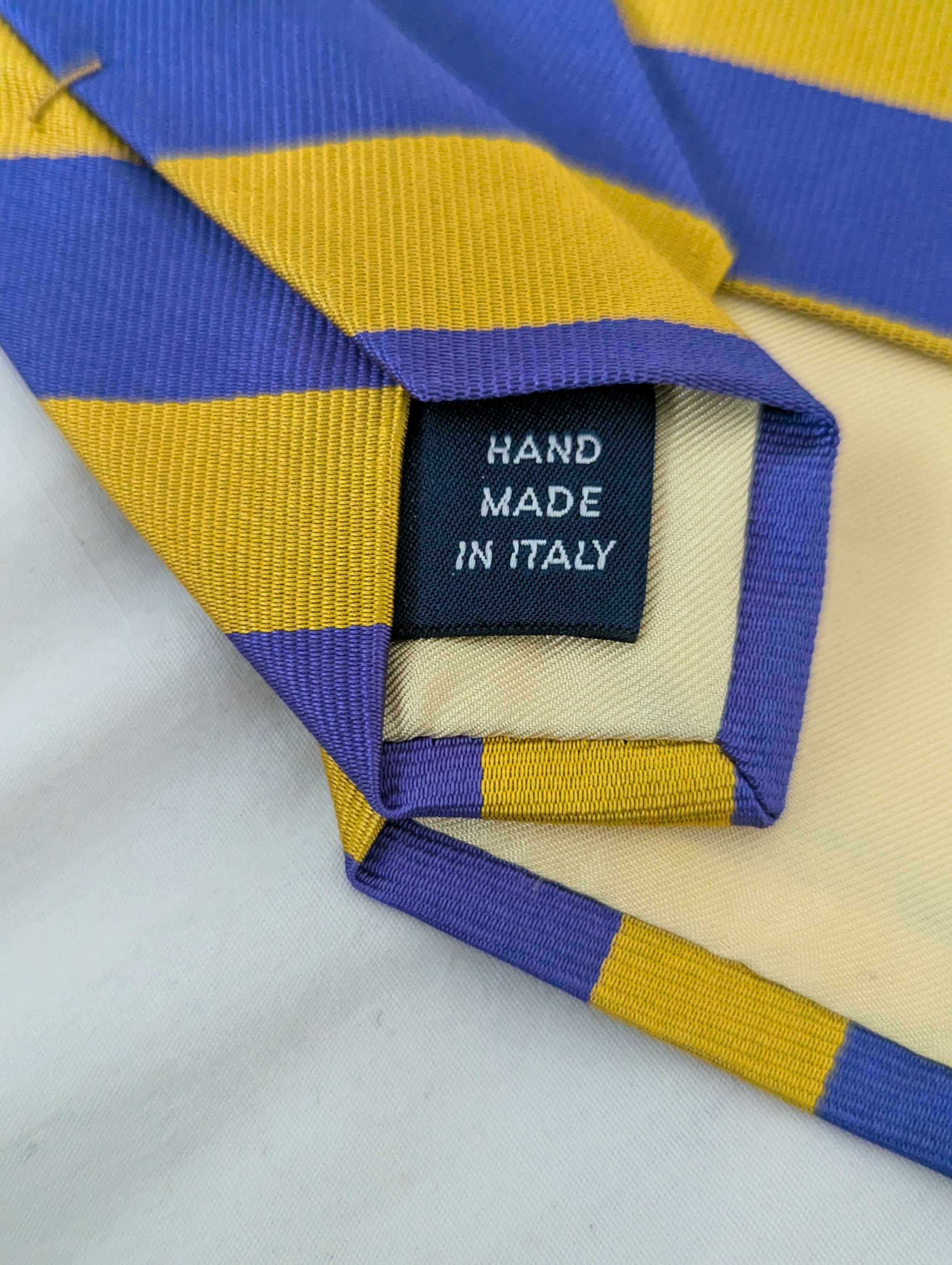 Polo Ralph Lauren Purple and yellow silk tie Size ONE SIZE - 2 Thumbnail