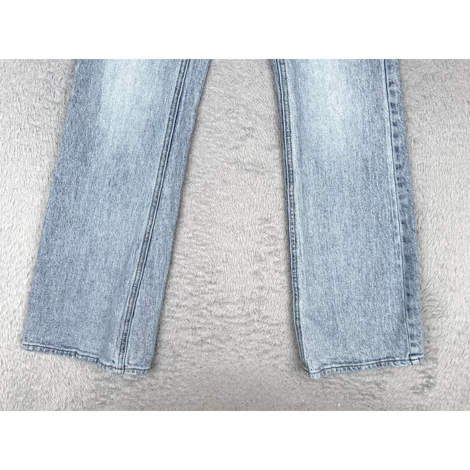 Pacsun PacSun Jeans Womens 22 Light Blue Wash Stretch High Rise Bootcut Denim Zip Fly 5-Pocket Cowboy Womens Size 40" / US 18 - 2 Thumbnail