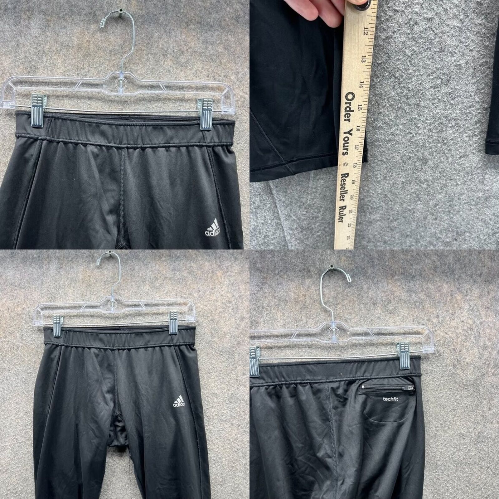 Adidas Vintage adidas Pants Women Large Black Athletic Elastic Waist Trefoil Joggers Sweatpants Regular Inseam 18 Feminine Mens Women Size 36" / US 14 / IT 50 - 8 Thumbnail