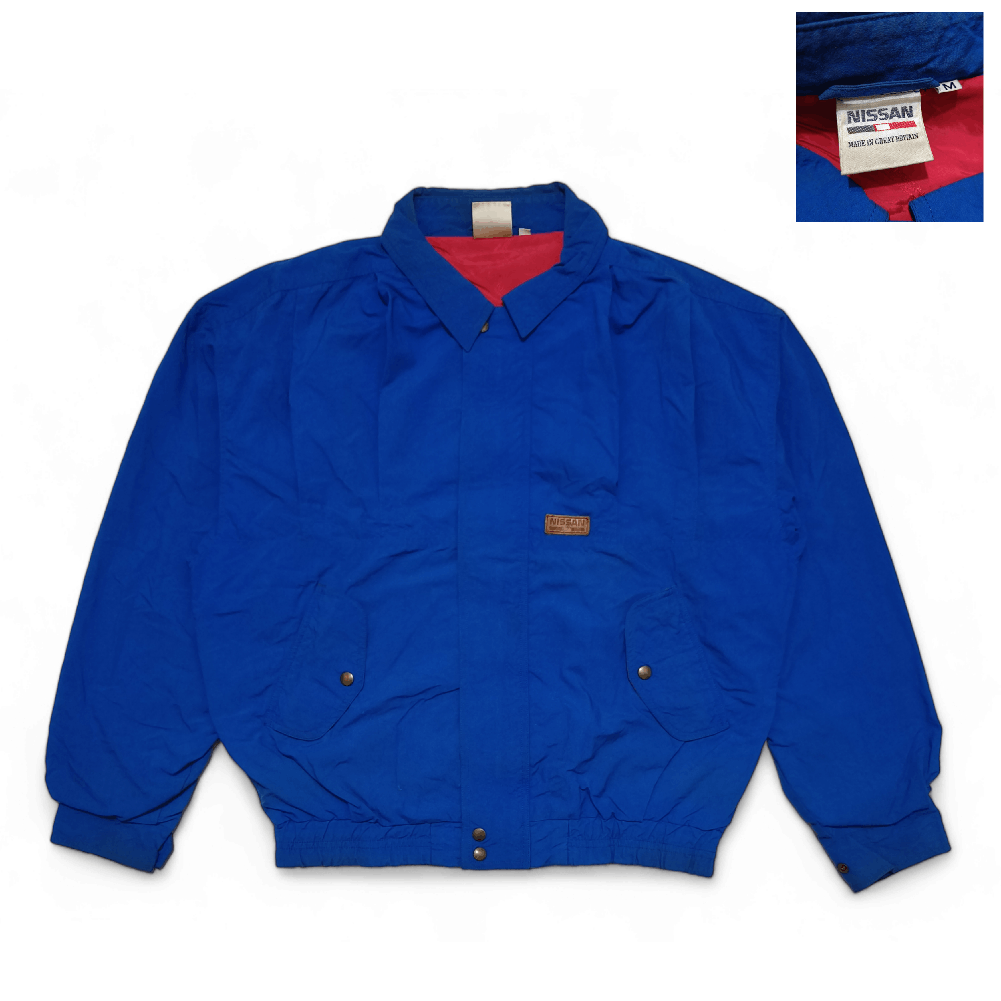 Japanese Brand Vintage 80s Nissan Jacket Made in UK, JDM, Skyline, Nismo, Size US M / EU 48-50 / 2 - 2 Thumbnail