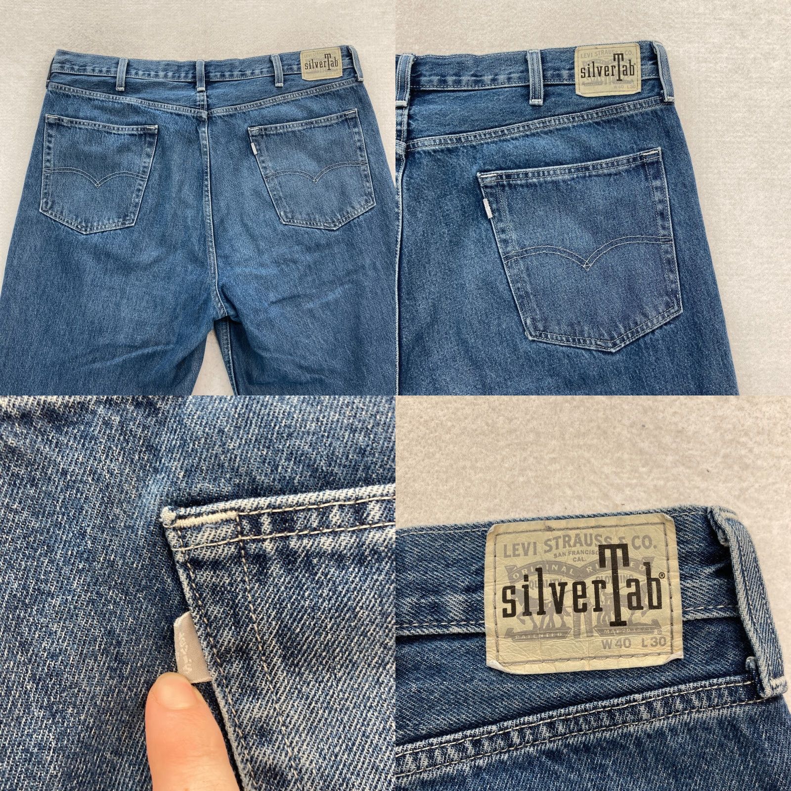 Levi's Levi's Silvertab Jeans Mens 40x28 Loose Fit Straight Leg Baggy High Rise Y2K Size US 40 / EU 56 - 9 Thumbnail