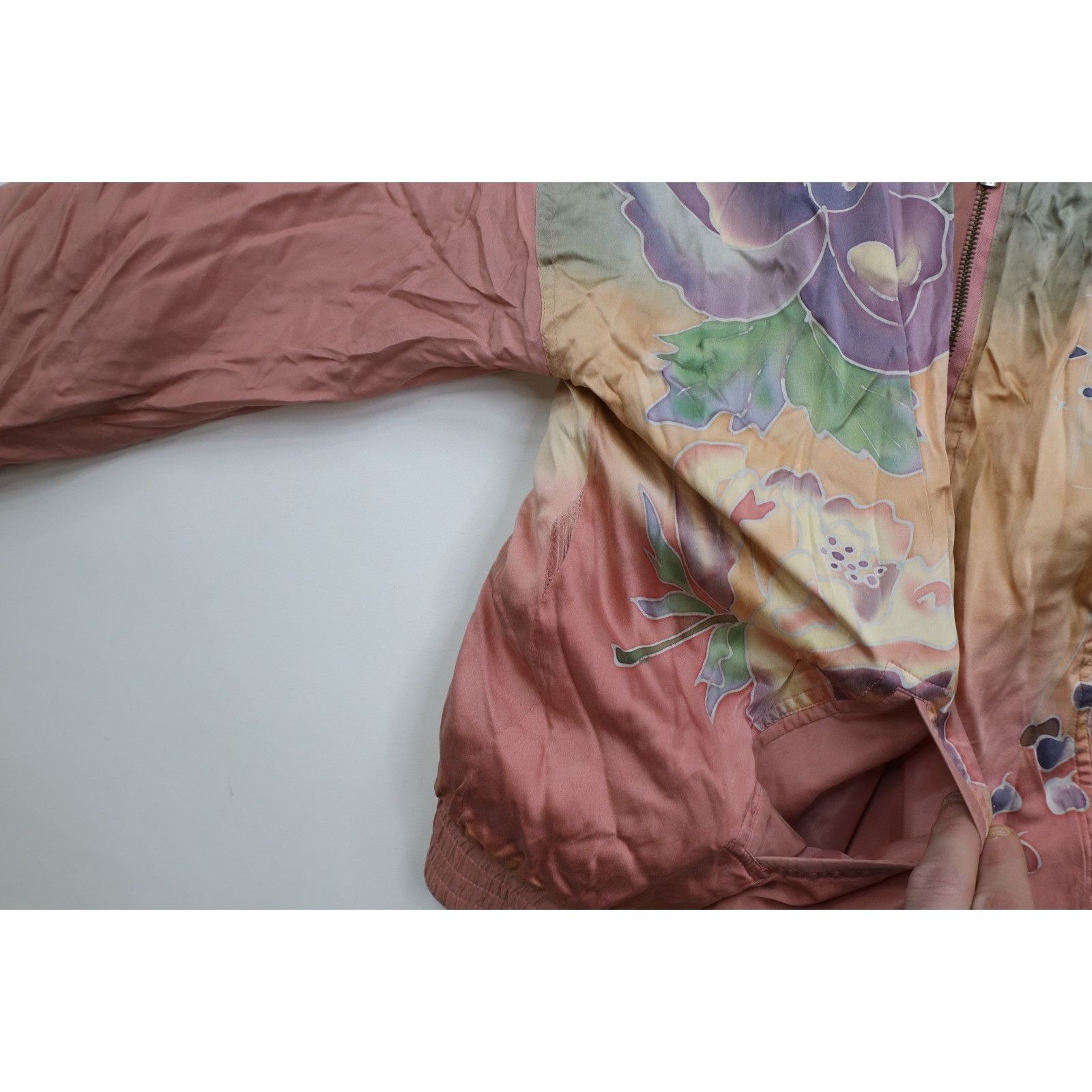 Vintage Vintage 90s Streetwear 2 Piece Silk Flower Track Suit Size L / US 10 / IT 46 - 6 Thumbnail