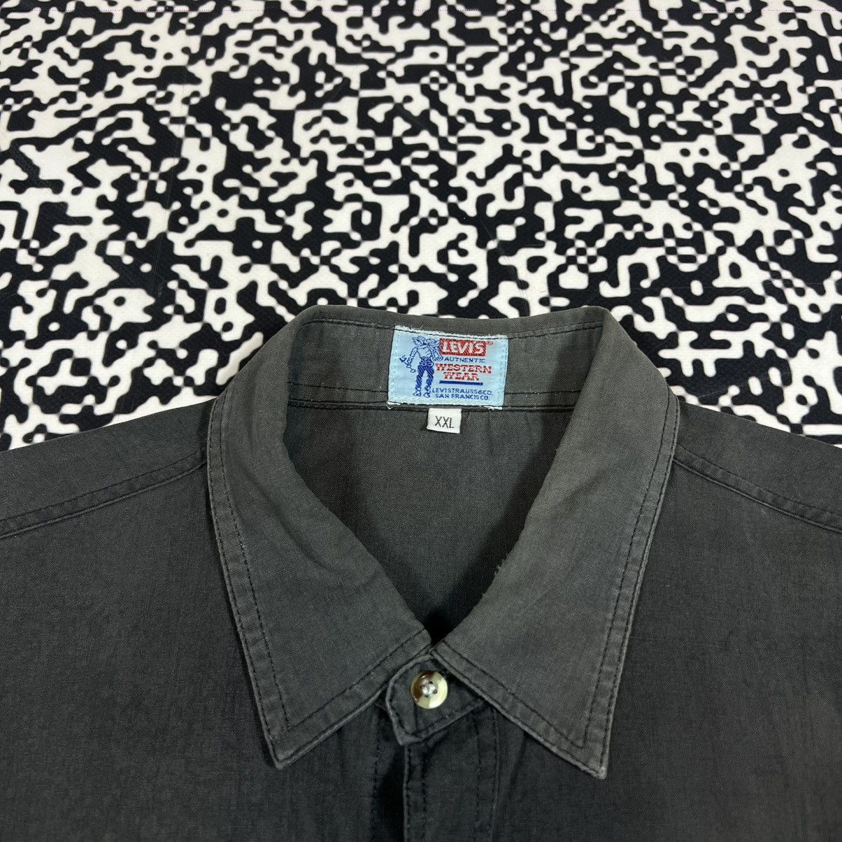 Levi's Vintage Clothing Vintage 80s Levis Western Shirt Faded Retro Casual Rare 90s Size US XXL / EU 58 / 5 - 10 Thumbnail