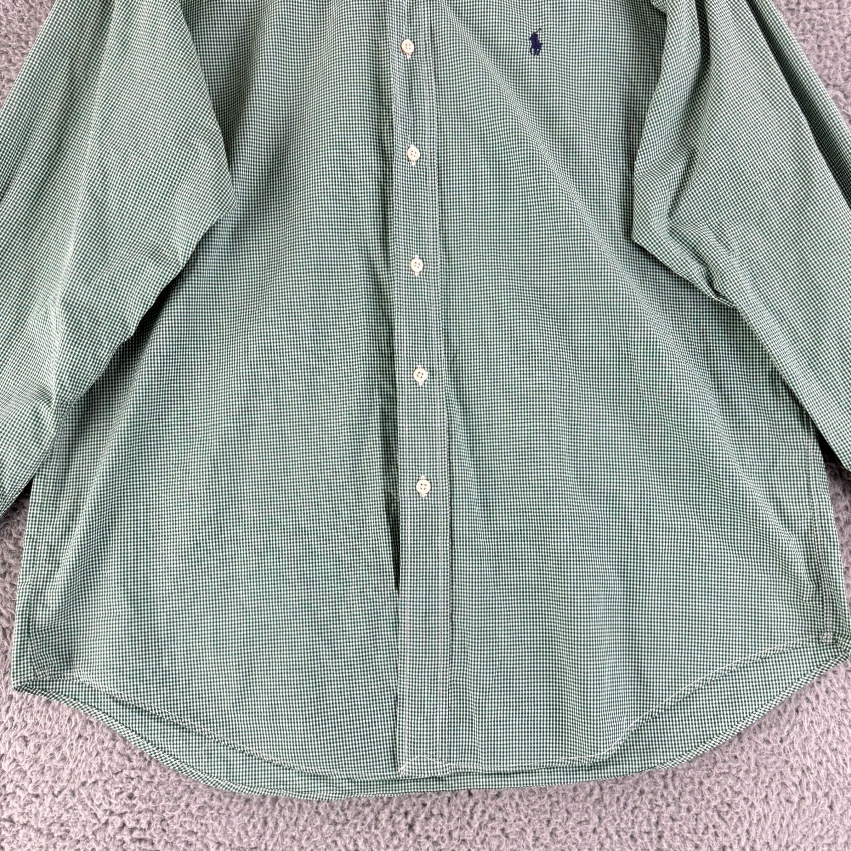 Ralph Lauren Ralph Lauren Button-Up Shirt Mens L Green Blaire Check 100% Cotton Size US L / EU 52-54 / 3 - 4 Thumbnail