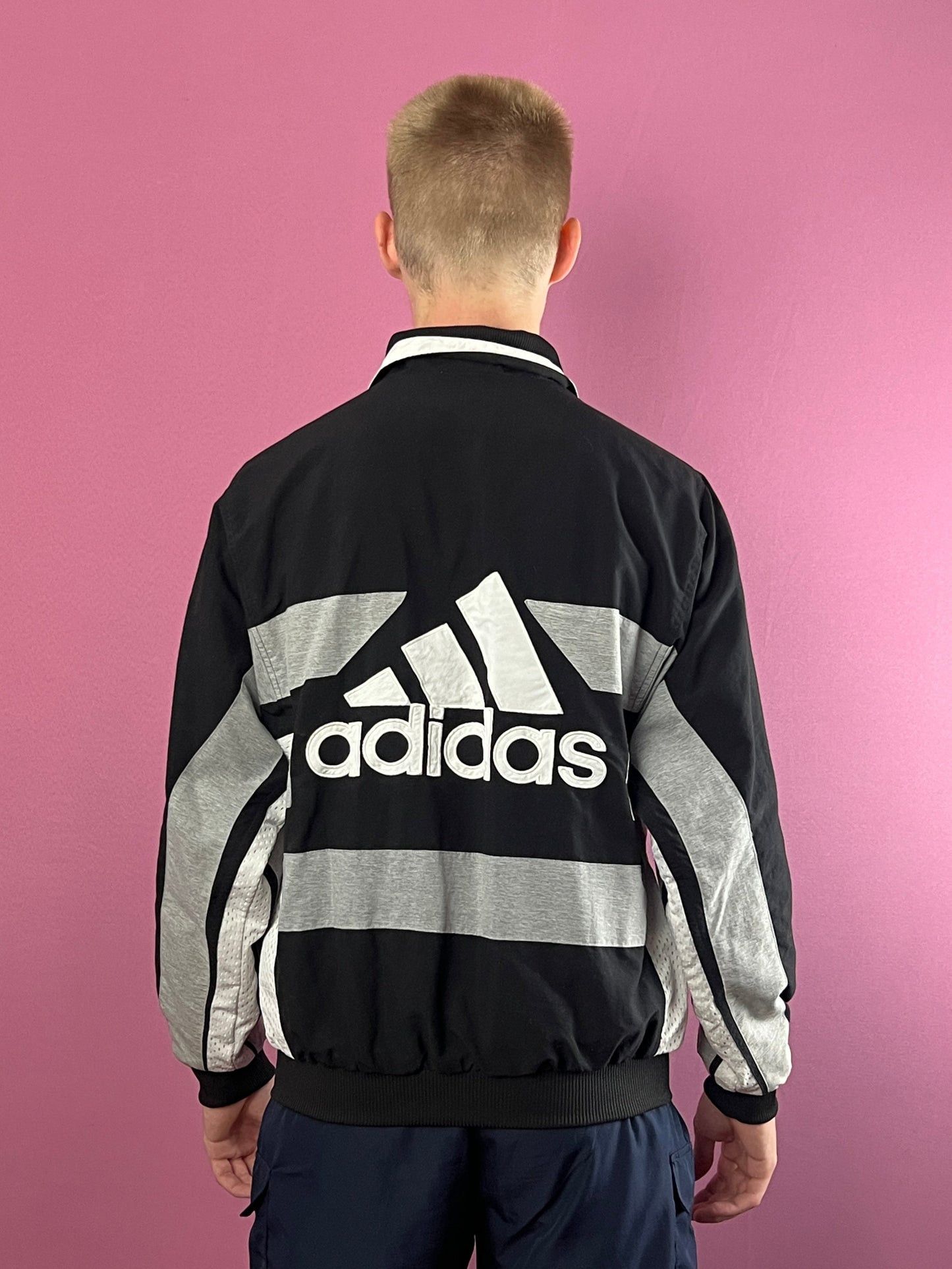 Adidas × Vintage Adidas Big Logo Vintage Men's Striped Windbreaker Jacket - S Size US S / EU 44-46 / 1 - 3 Thumbnail