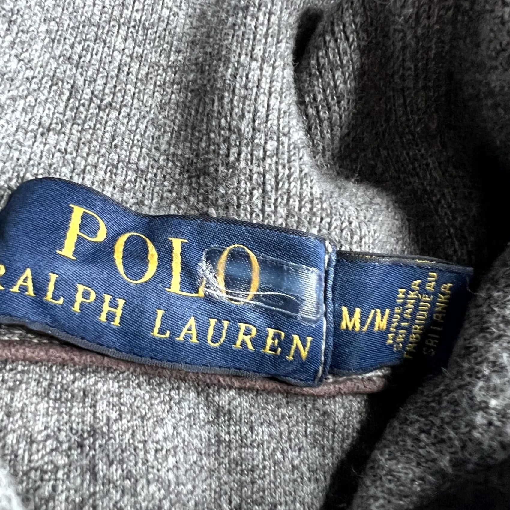 Polo Ralph Lauren Polo Ralph Lauren Sweatshirt Mens M Gray Fleece Shawl Collar Button Pullover Size US M / EU 48-50 / 2 - 4 Thumbnail