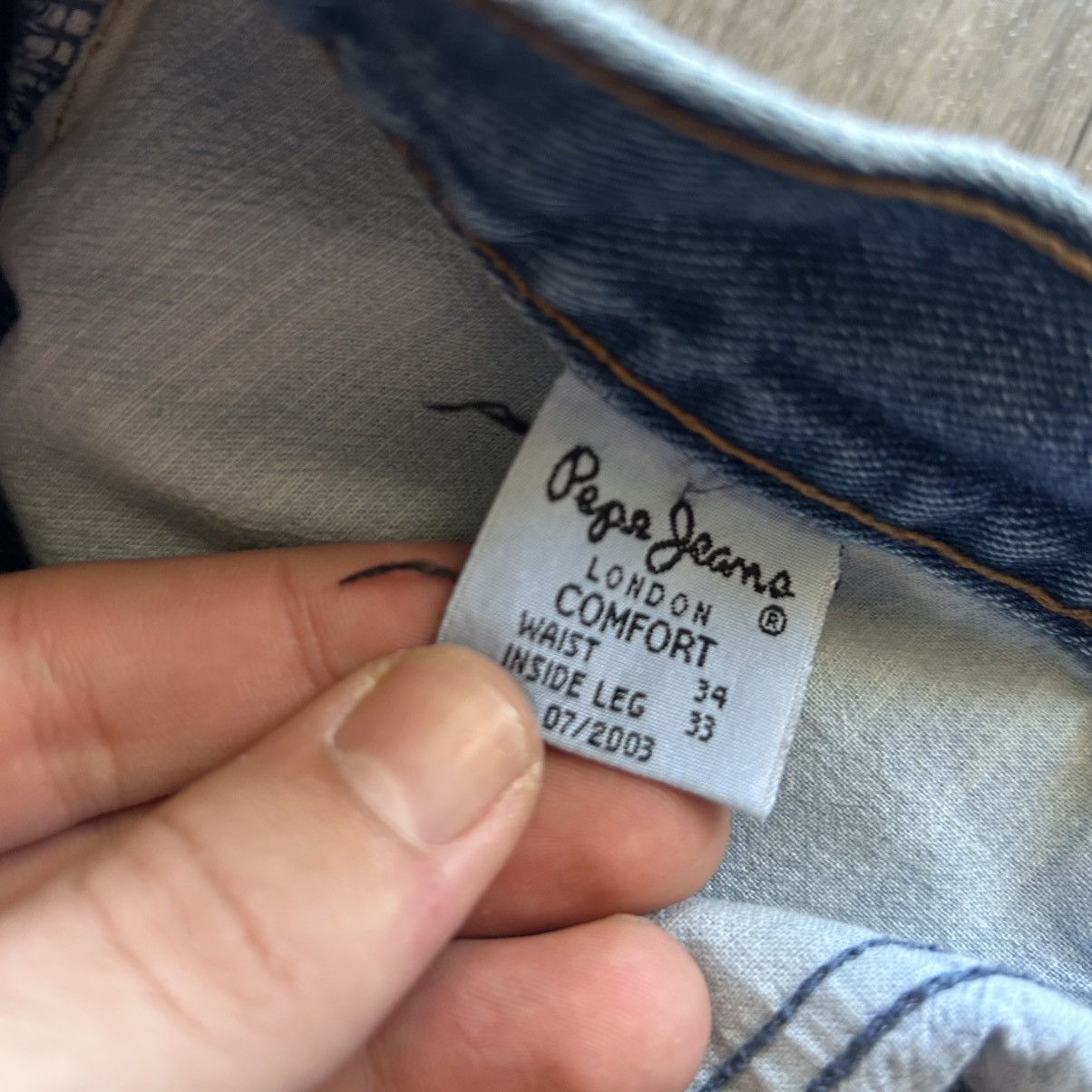 Pepe Jeans 90s Vintage Pepe Jeans London Relaxed Fit Sz 32/30 Size US 32 / EU 48 - 4 Thumbnail