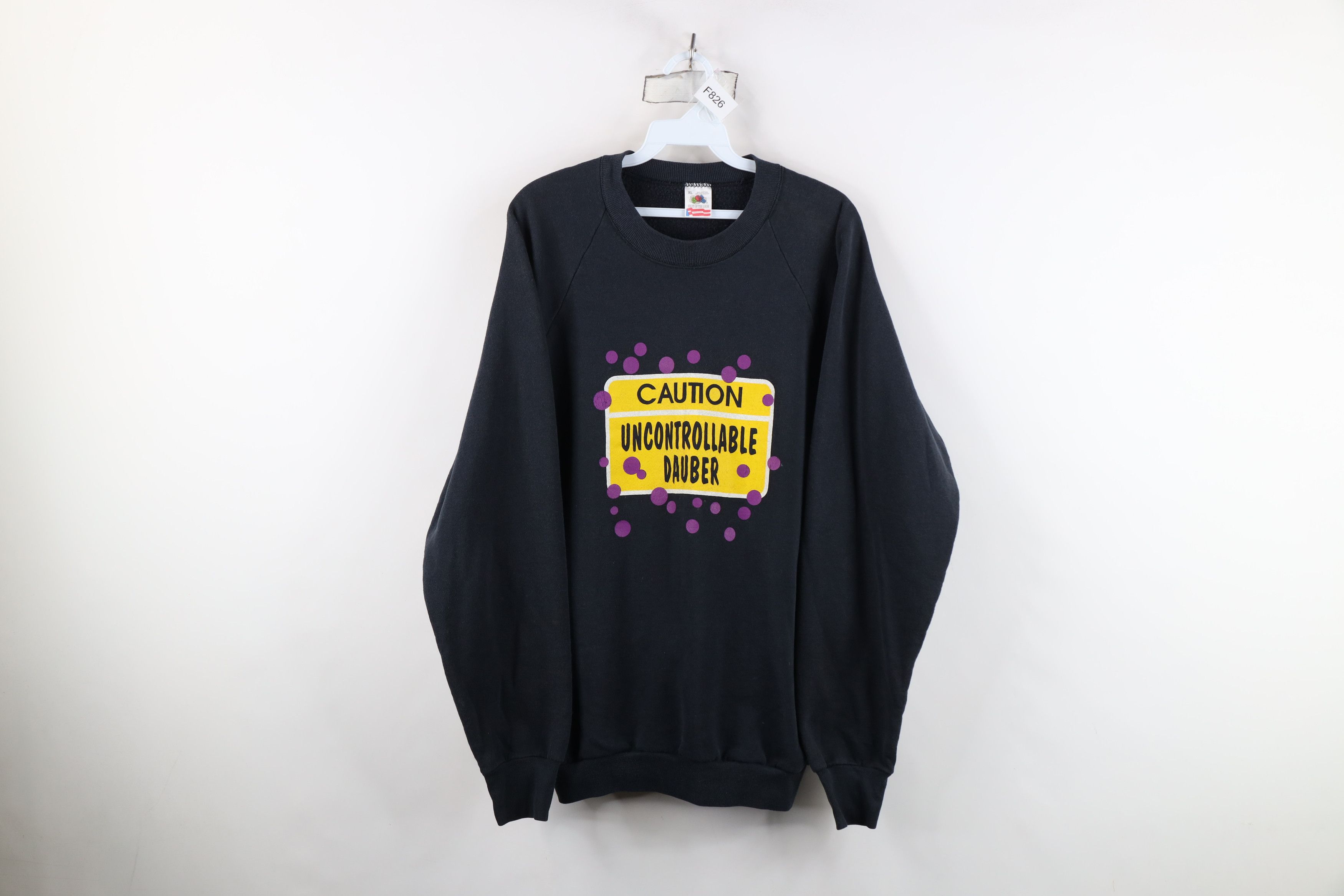 Vintage Vintage 90s Uncontrollable Dauber Bingo Sweatshirt USA Size XL / US 12-14 / IT 48-50 - 1 Thumbnail