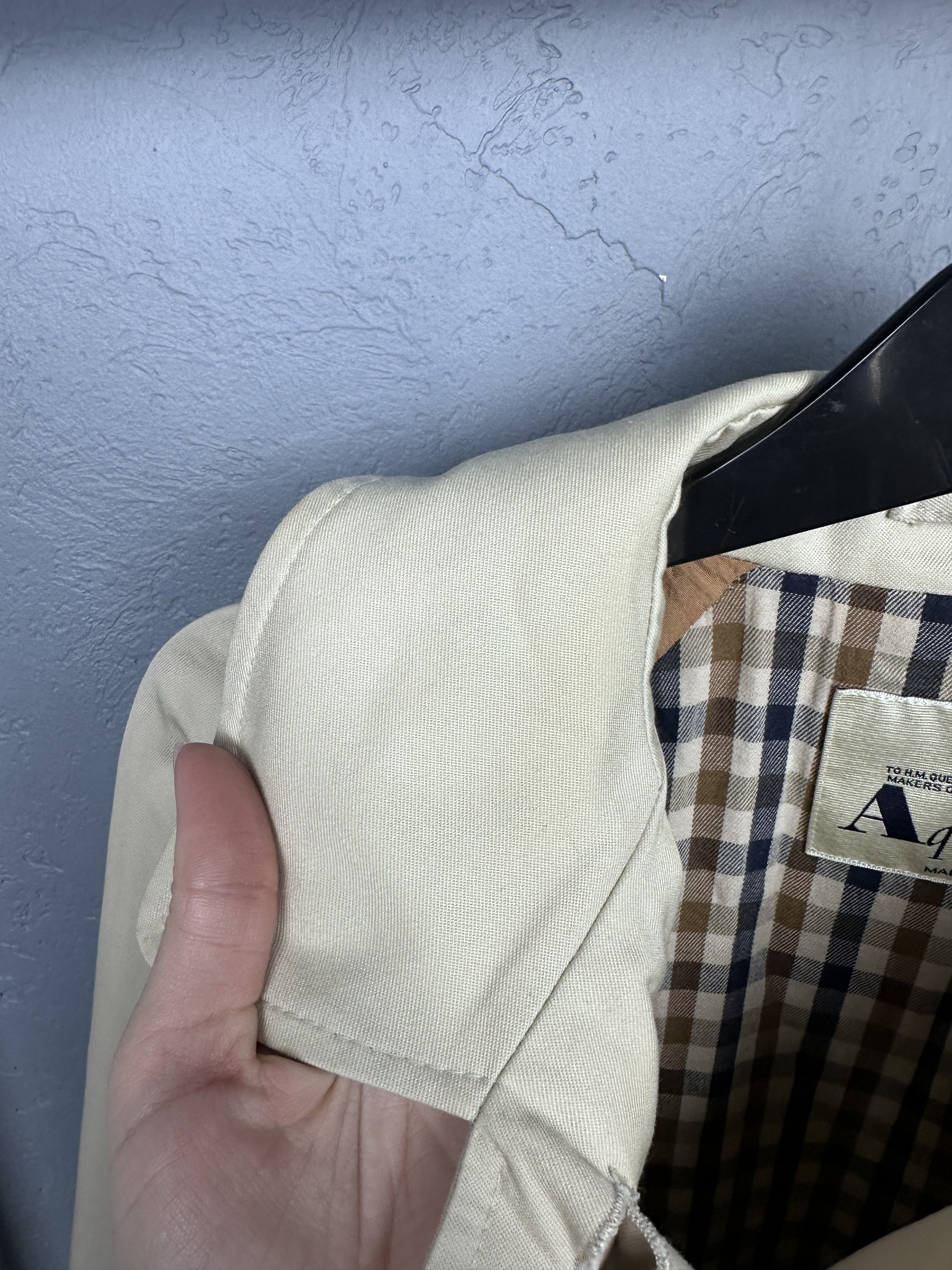 Aquascutum × Vintage Aquascutum Vintage Womens Trench Coat Jacket Size L / US 10 / IT 46 - 5 Thumbnail