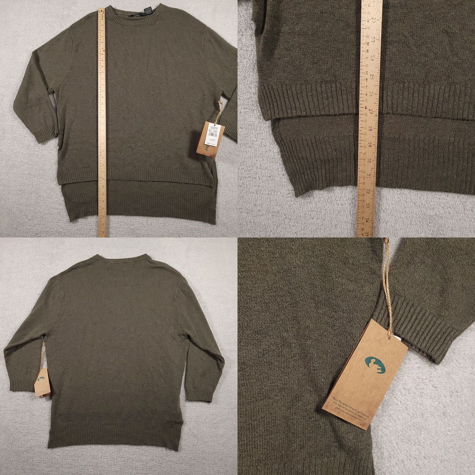 Vintage Stillwater Supply Co Sweater Women’s Green Pullover High Low Soft Knit XL Long Sleeve Round Neck Size XL / US 12-14 / IT 48-50 - 8 Thumbnail
