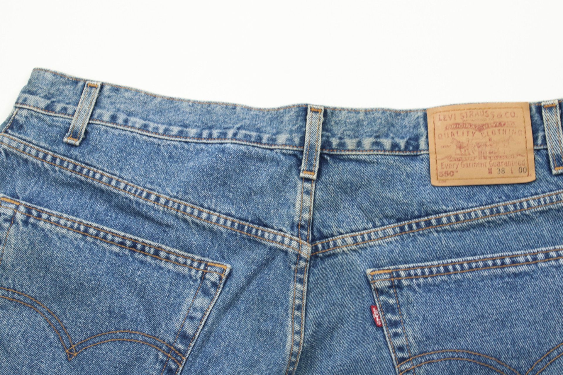 Levi's × Vintage Vintage 90s Levis 550 Relaxed Fit Denim Jean Shorts Jorts Size US 38 / EU 54 - 10 Thumbnail