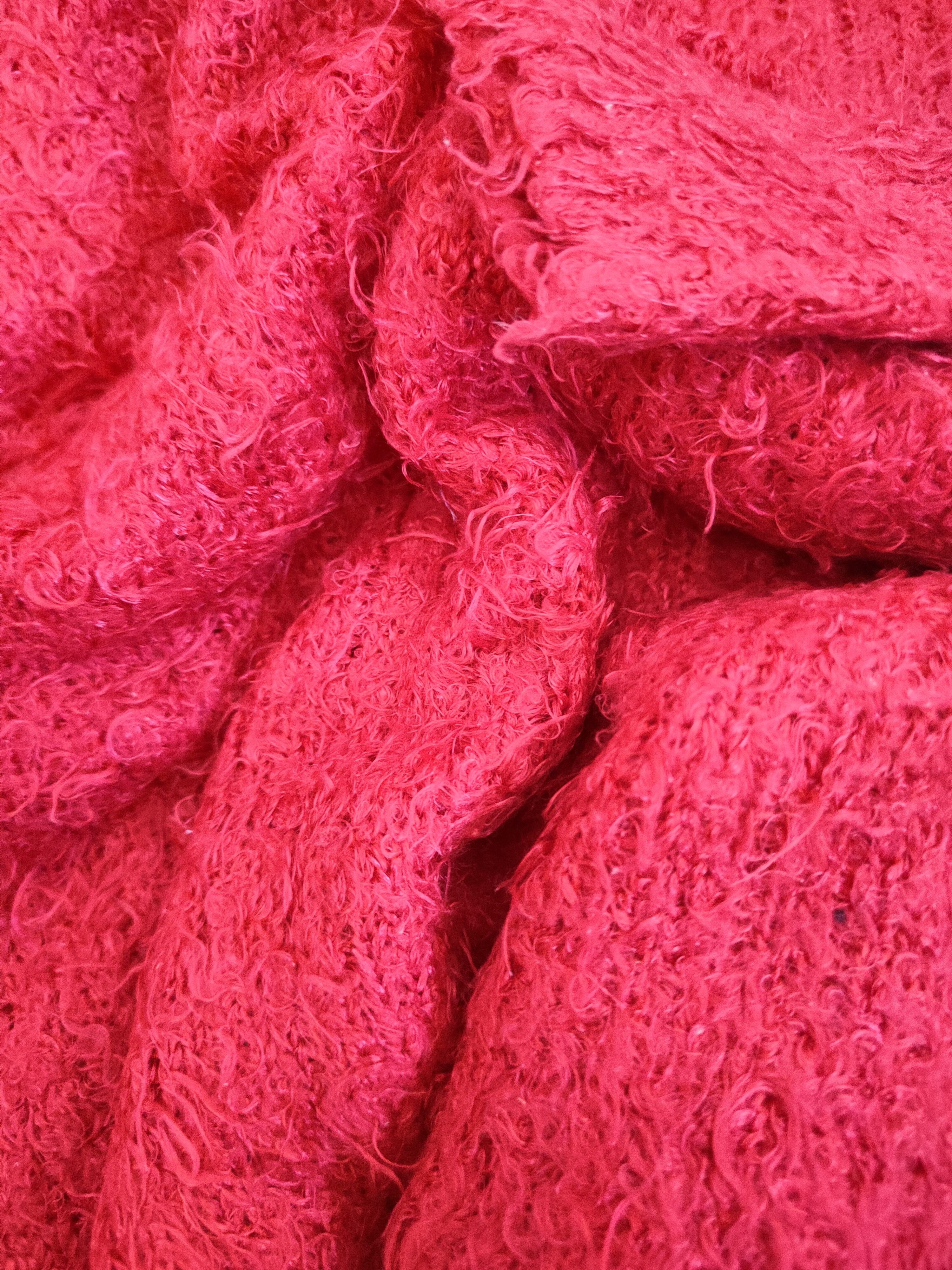 Japanese Brand DL Chocol Raffine Red Fur Mohair shaggy Knitwear #46-912 Size S / US 4 / IT 40 - 12 Thumbnail