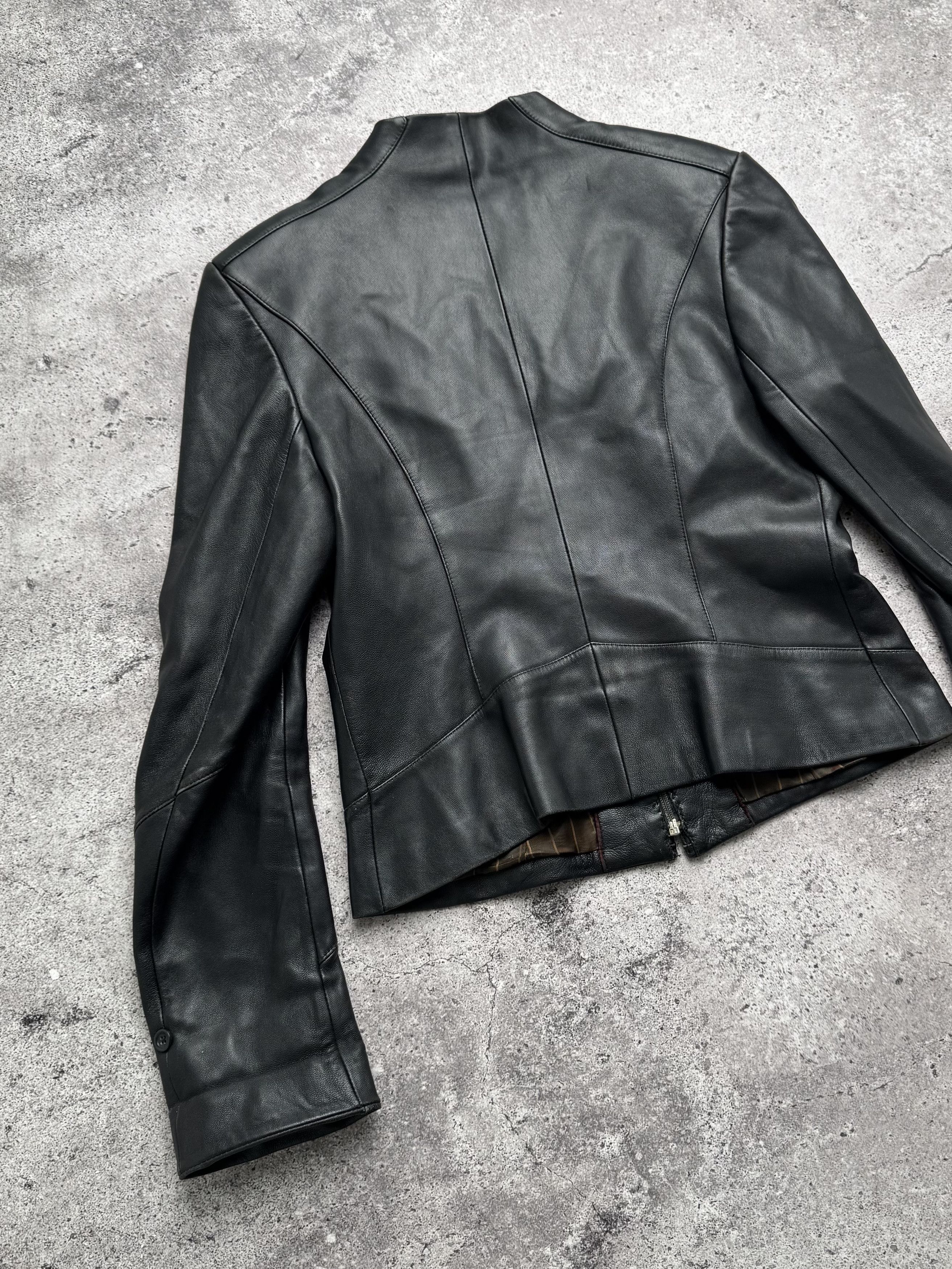 Vintage Vintage Cropped Leather Jacket C2(V484) Size M / US 6-8 / IT 42-44 - 12 Thumbnail