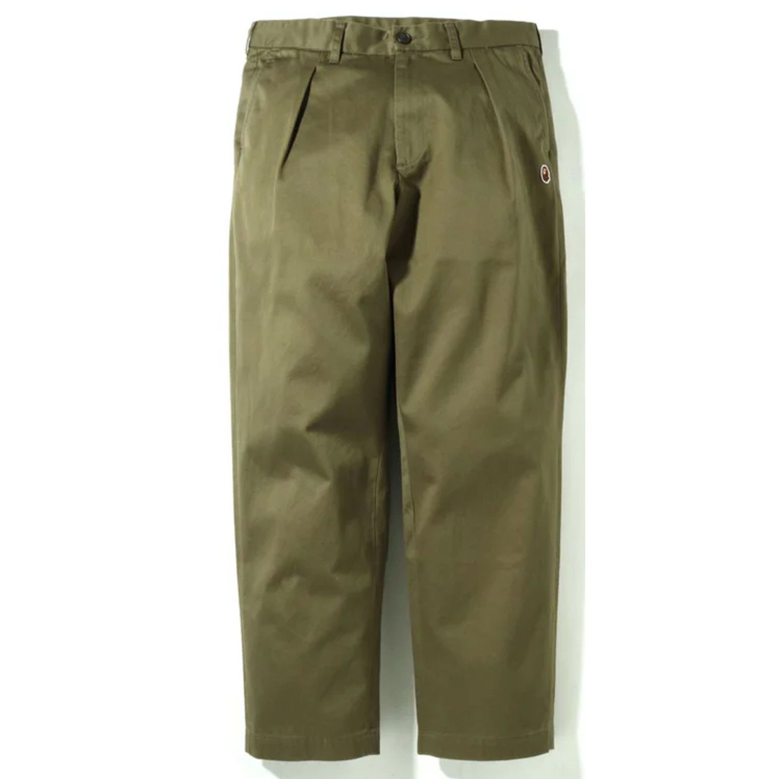 Bape Bape One Pont Loose Fit Dark Olive Chino Pants Size Medium Size US 31 - 1 Thumbnail