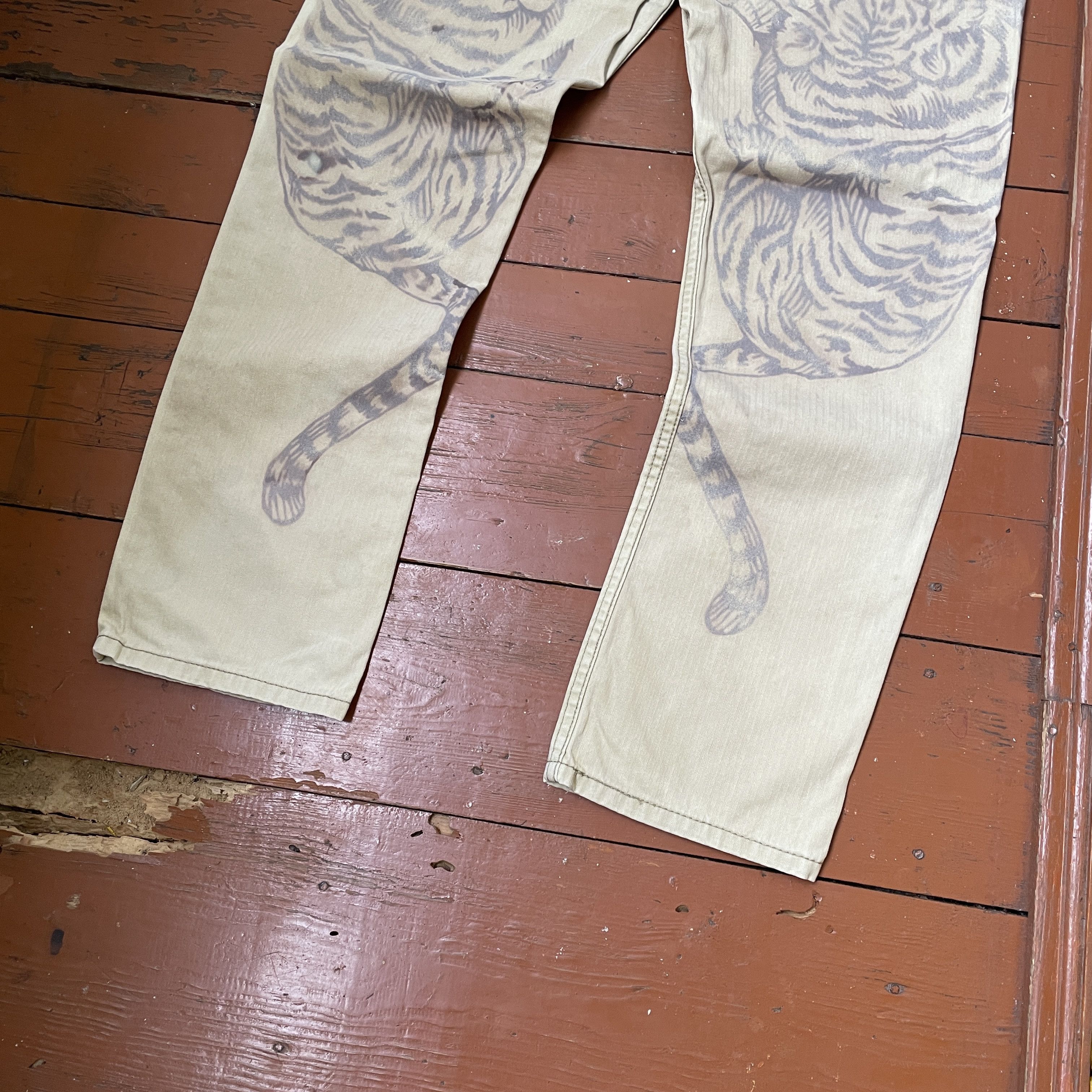 Levi's Levi's Custom Pants Tiger y2k opium animal Art 1of1 Rare Size US 34 / EU 50 - 4 Thumbnail