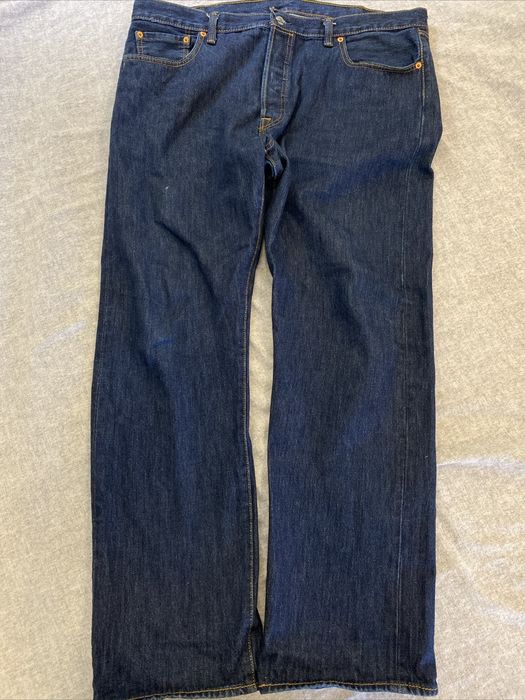 Levi's Levis 501 Jeans Mens 40x32 Blue Button Fly Straight Western ...