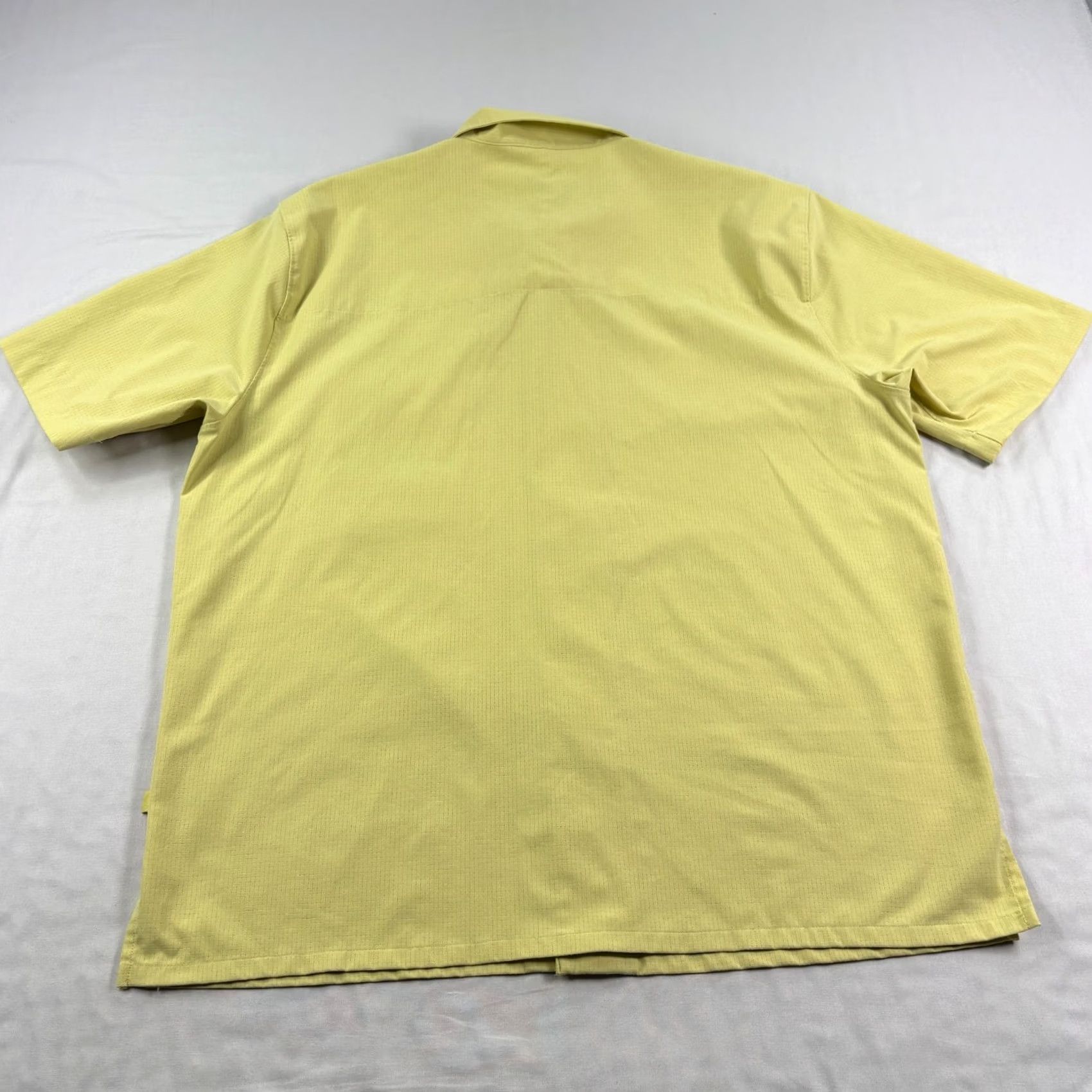 Lululemon Lululemon Shirt Men XL Yellow Button-Up Stretch Casual Camp Ripstop Short Sleeve Collared Pockets Size US XL / EU 56 / 4 - 6 Thumbnail
