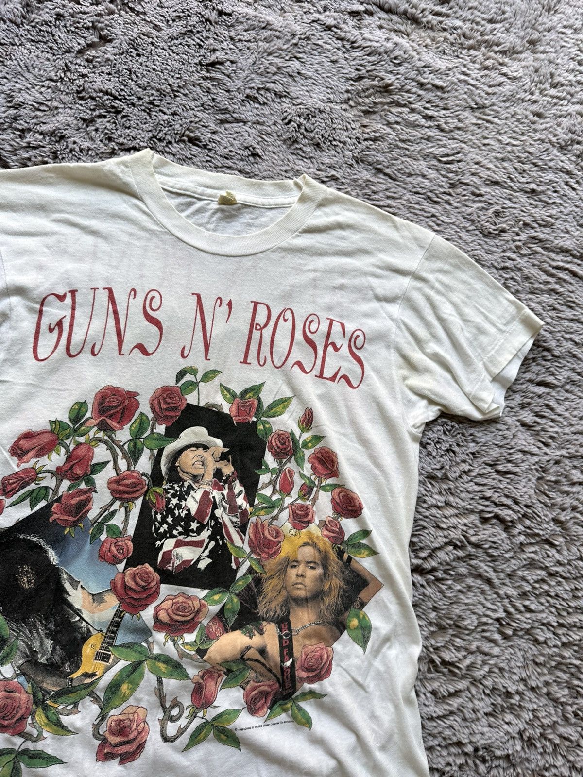 Other Vintage 1993 Guns N Rose Skin N Bones Tour Tee Screen Stars Size US L / EU 52-54 / 3 - 5 Thumbnail