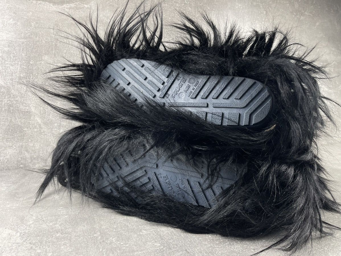 Vintage Artisan Avant-Garde Vintage Black Long Hair Fur Boots Black Size US 7 / IT 37 - 7 Thumbnail