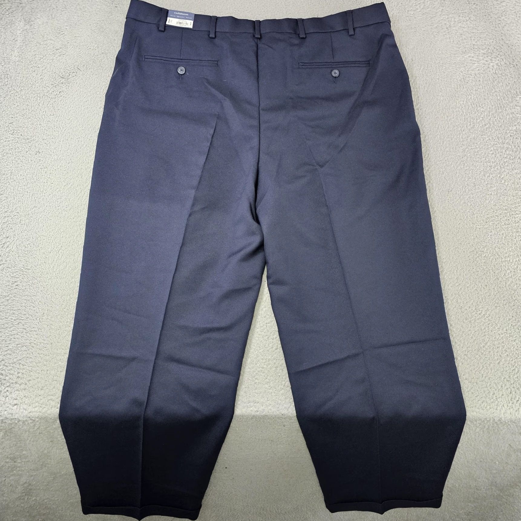 Croft & Barrow Croft & Barrow Dress Pants Mens 42x30 Blue Classic Fit Pleated Polyester Office Size US 42 / EU 58 - 6 Thumbnail