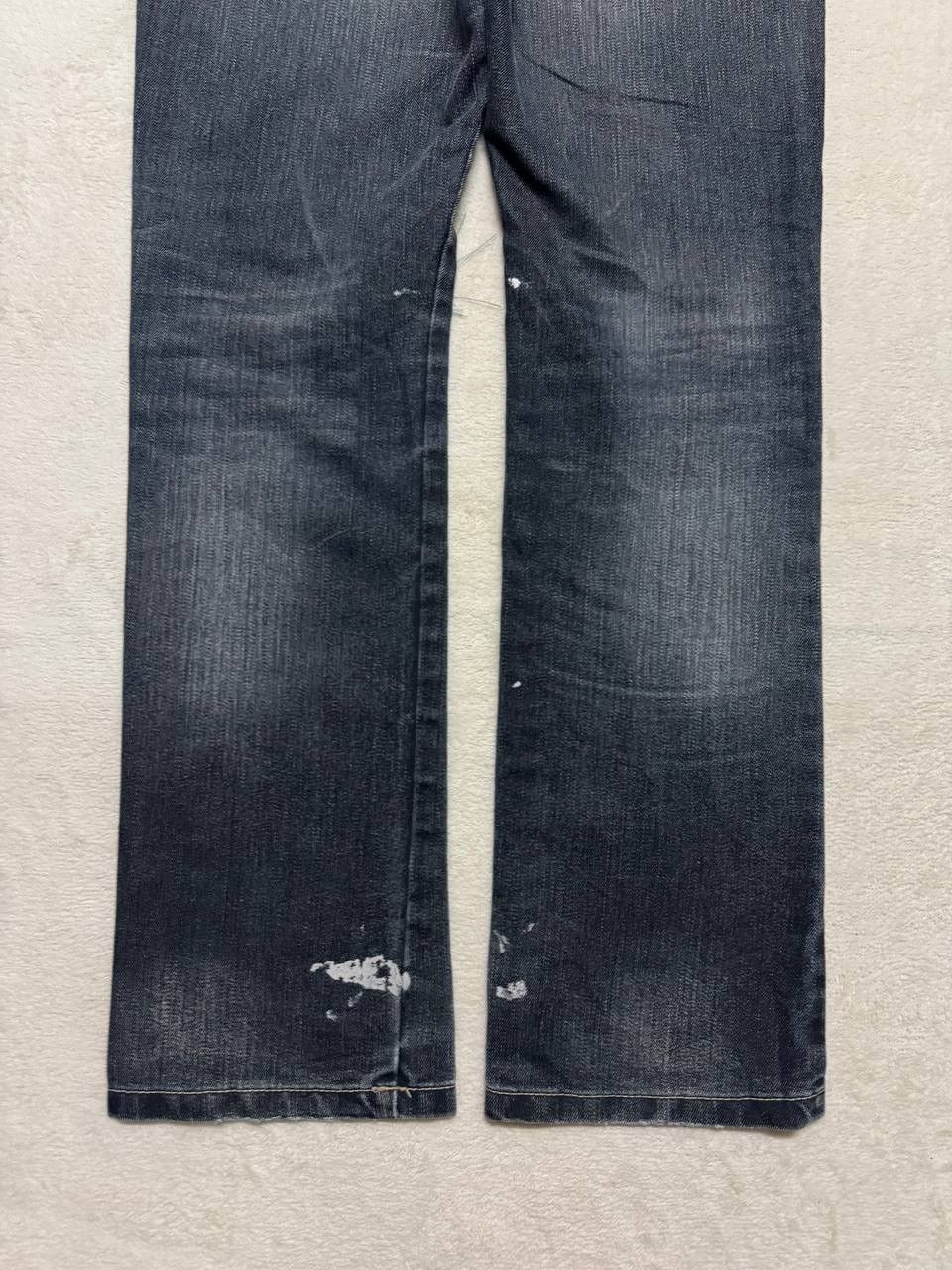 Japanese Brand GRUNGE CRAZY Japanese Thrashed Distressed Slim Skinny Jean Size US 33 - 22 Thumbnail
