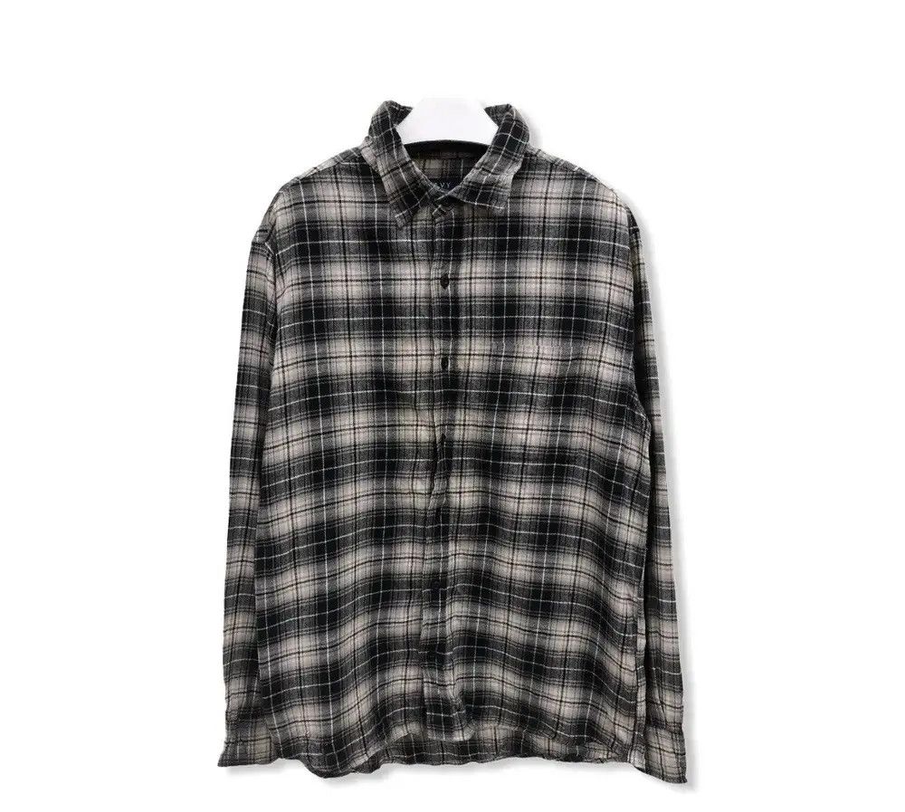 Flannel × Vintage Vintage Navy Plaid Tartan Flannel Shirt 👕 Size US M / EU 48-50 / 2 - 1 Thumbnail