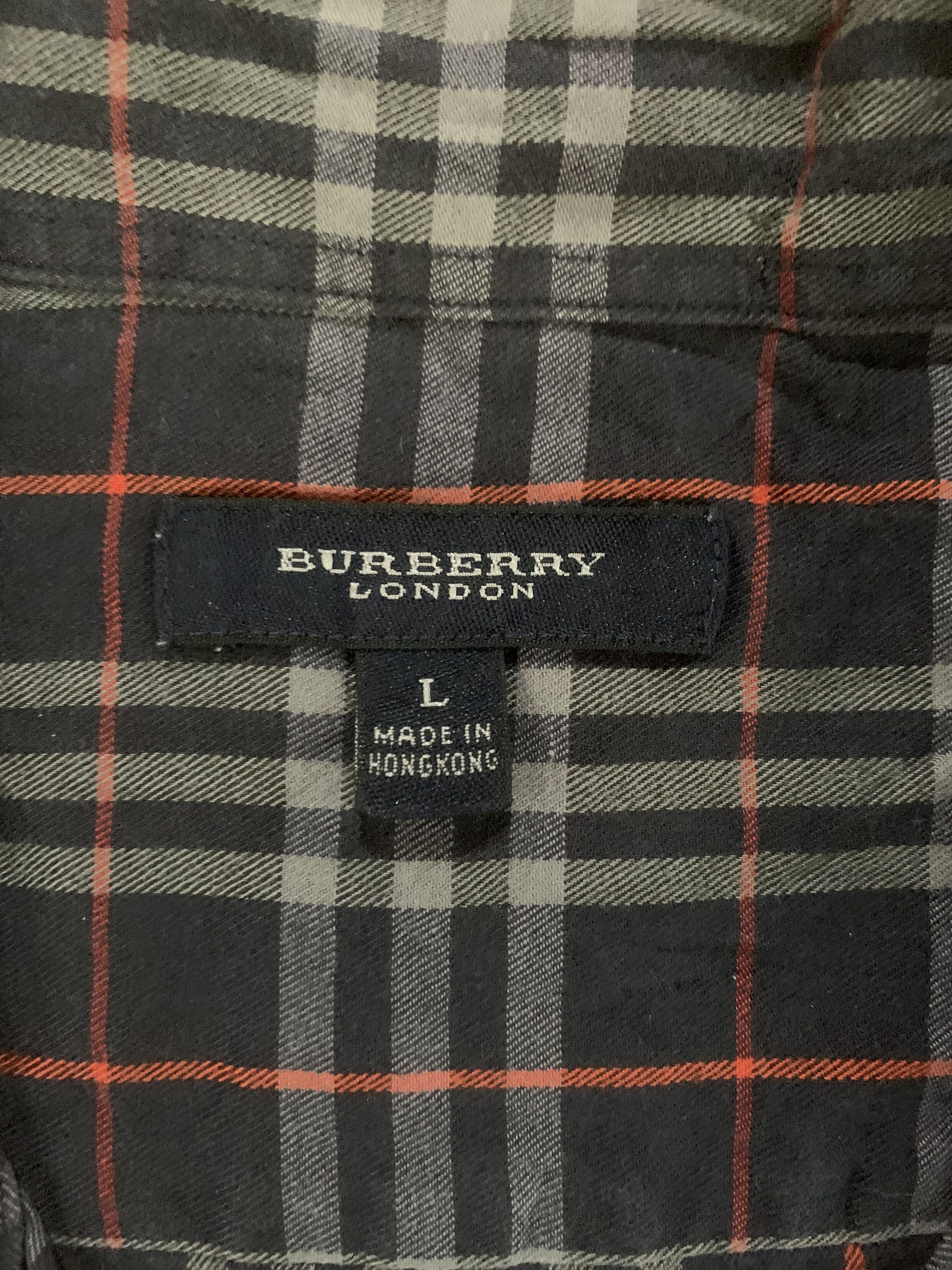 Burberry Burberry navy novacheck button shirt Size US L / EU 52-54 / 3 - 6 Thumbnail