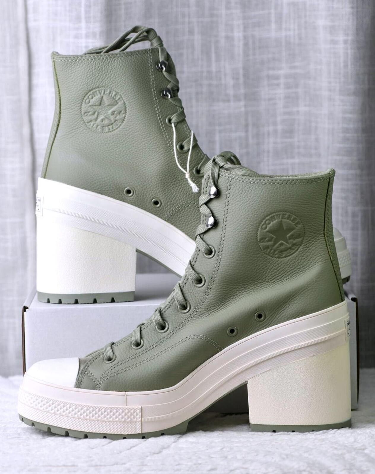 Converse Converse Chuck 70 De Luxe Heel Platform – Green Women Size US 12 / IT 42 - 1 Thumbnail