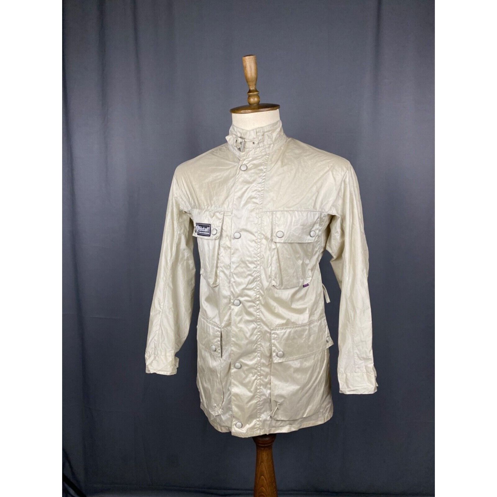 Belstaff Belstaff Men's Beige Silk Multipocket Motorcycle Jacket Size Size US S / EU 44-46 / 1 - 15 Thumbnail