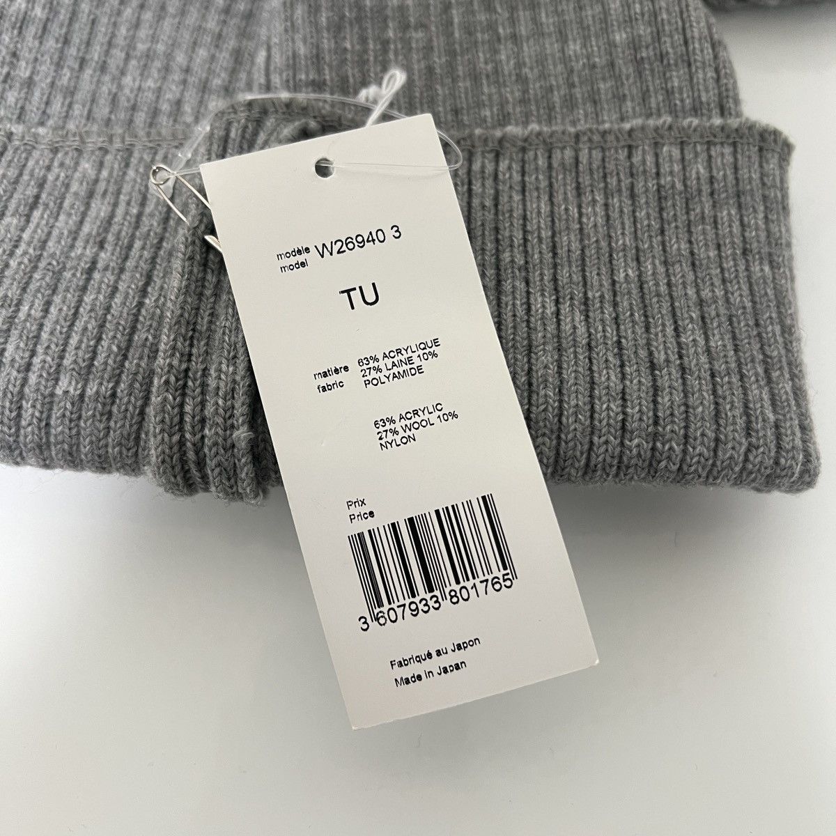 Comme des Garcons SHIRT Mouse Ear Beanie (Grey) Size ONE SIZE - 4 Thumbnail