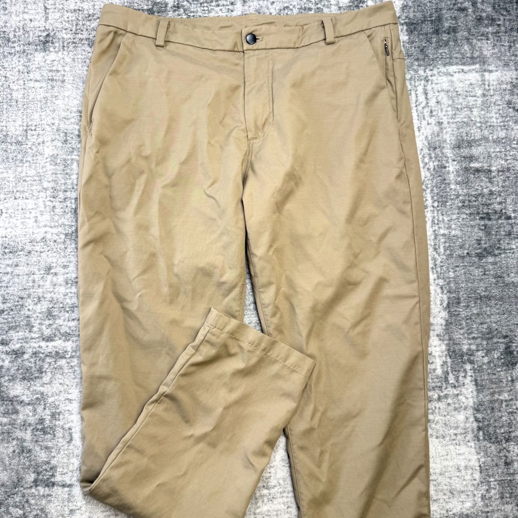 Lululemon Lululemon Commission Pants Mens 36x34 Khaki Stretch Performance Commute READ Size US 36 / EU 52 - 2 Thumbnail