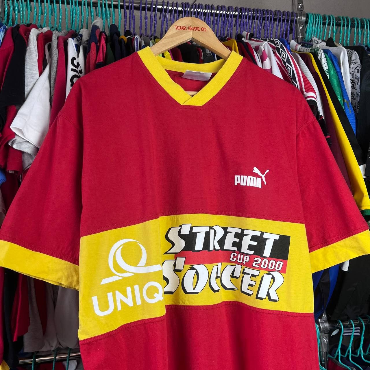 Puma Vintage 00s Puma Street Soccer Cup Tshirt Retro Football Size US L / EU 52-54 / 3 - 1 Thumbnail