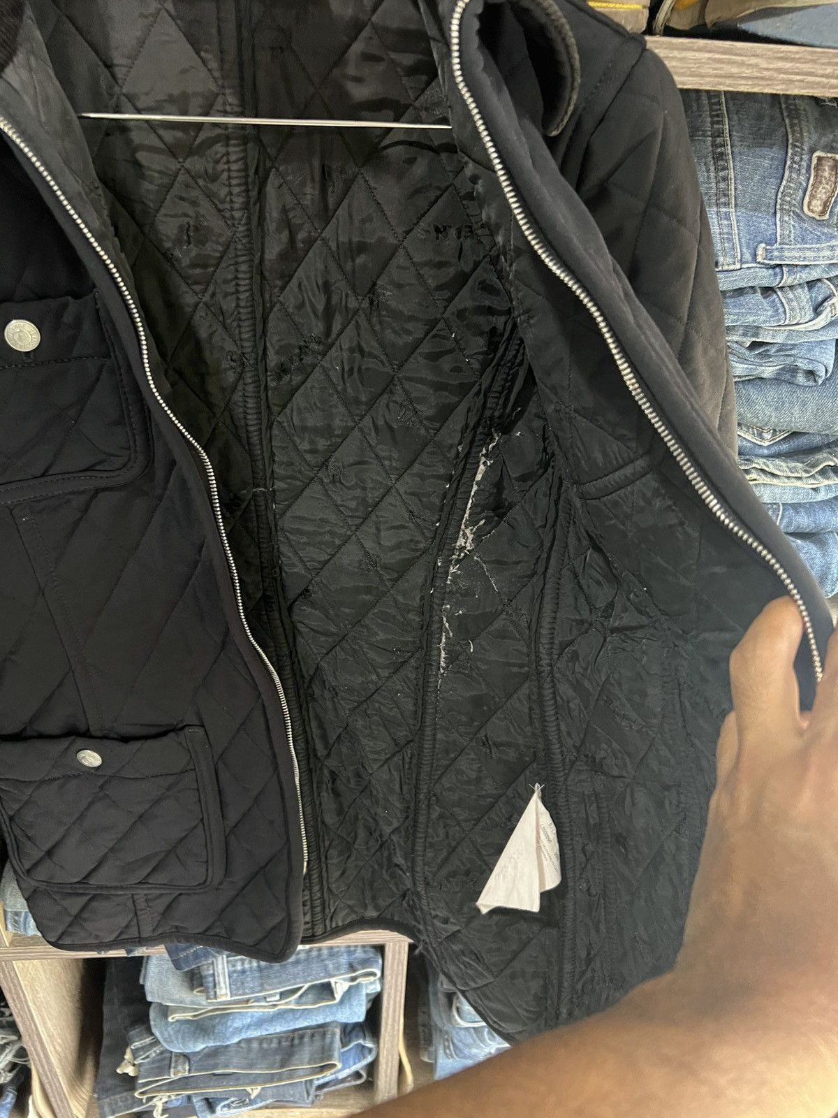 Other 🔥Rena Lange Jeans 4 Pockets Quilted Jacket Size S / US 4 / IT 40 - 11 Thumbnail