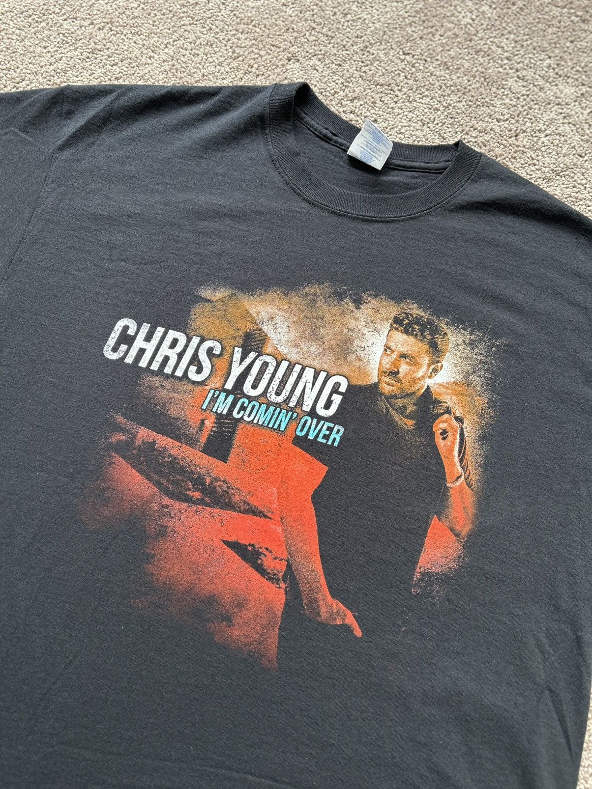 Band Tees × Vintage 2016 Chris Young Im Coming Over Tour Tee Size US L / EU 52-54 / 3 - 3 Thumbnail