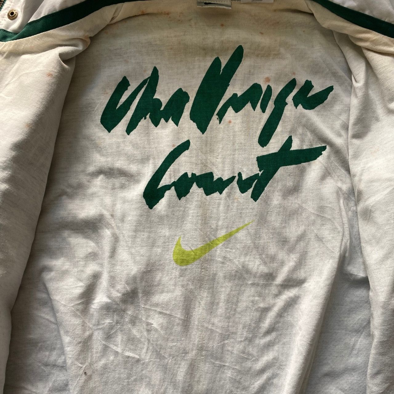 Nike Vintage Nike windbreaker jacket in green and white Size US M / EU 48-50 / 2 - 2 Thumbnail
