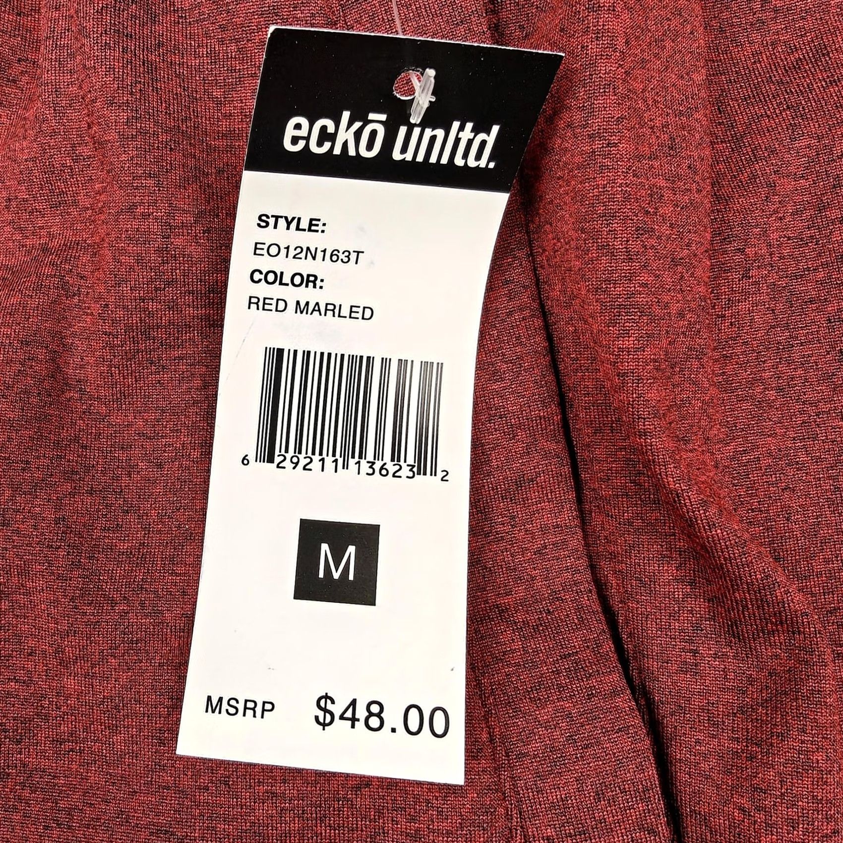 Ecko Unltd. Ecko Unltd Shorts Mens M Red Marled Drawstring Logo Pockets Athletic Size US 31 - 5 Thumbnail
