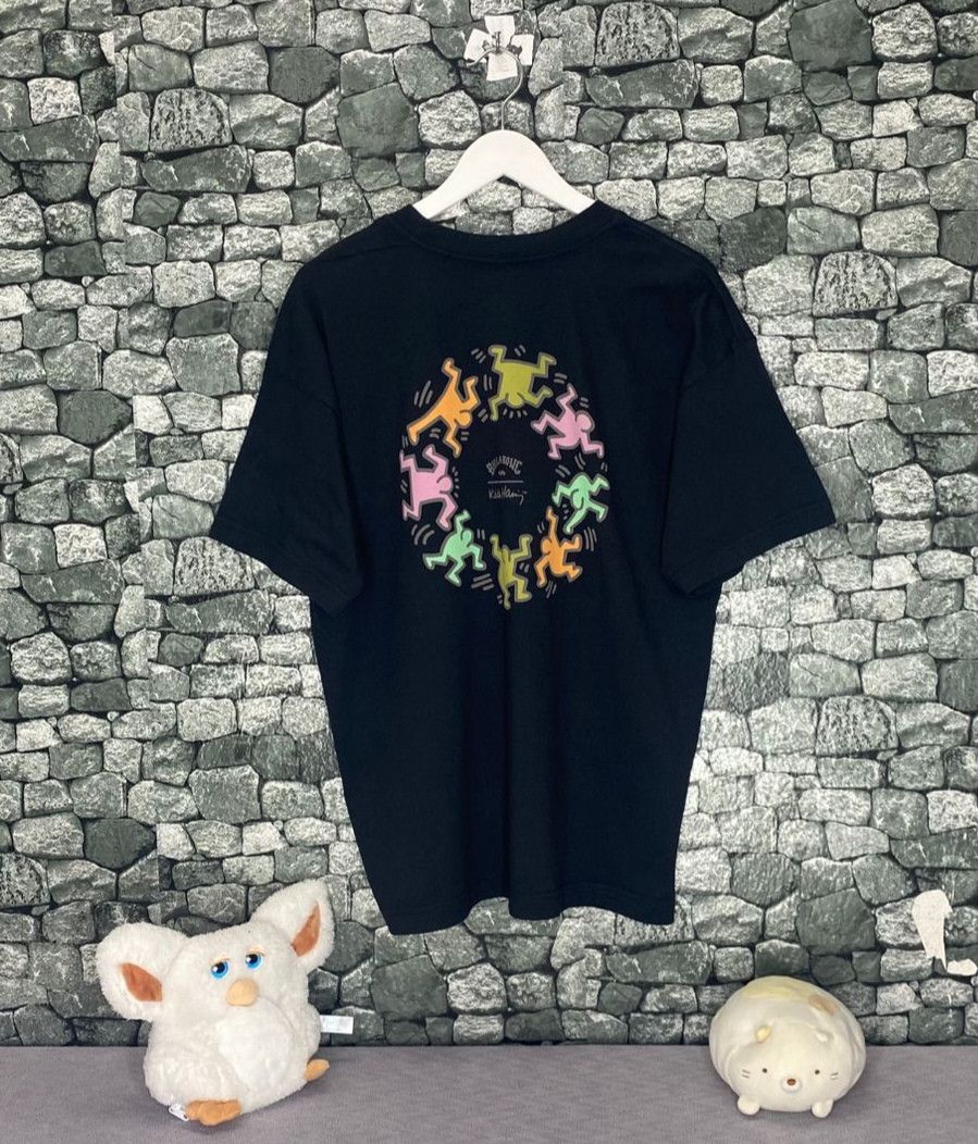 Keith Haring Vintage Billabong x Keith Haring Streetwear Tshirt Size US S / EU 44-46 / 1 - 1 Thumbnail