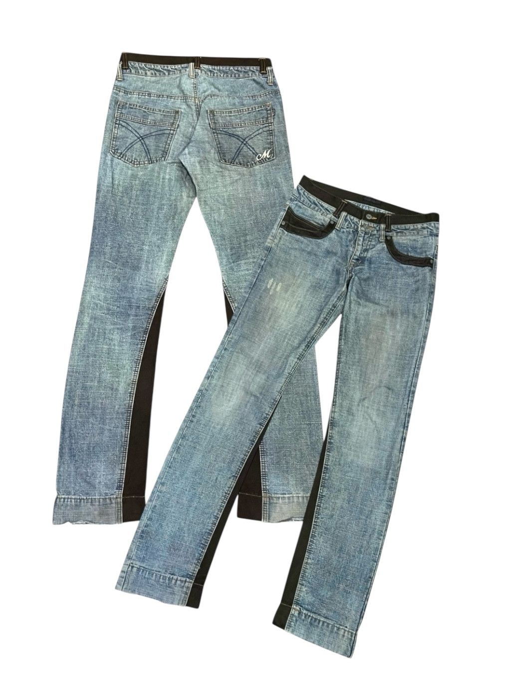 Morgan Homme Vintage Morgan Homme Japan Hybrid Mudwash Double Waist Jeans Size US 30 / EU 46 - 1 Thumbnail