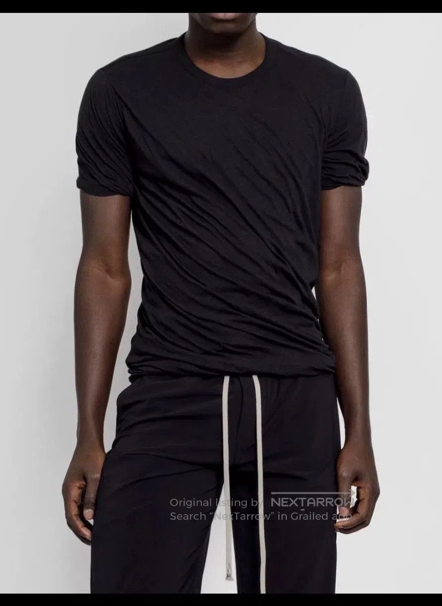 Rick Owens Rick Owens Layered Spiral Short Sleeve Tee. Size XS / US 0-2 / IT 36-38 - 8 Thumbnail