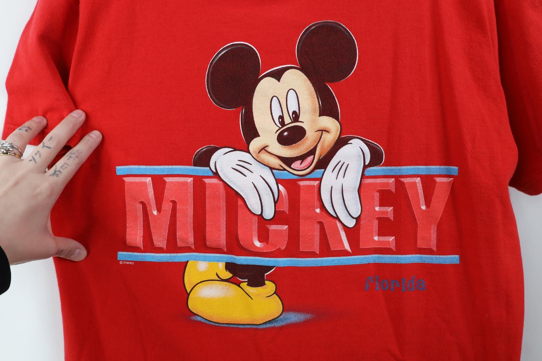 Disney Vintage 90s Disney Spell Mickey Mouse Florida T-Shirt Red Size US M / EU 48-50 / 2 - 4 Thumbnail