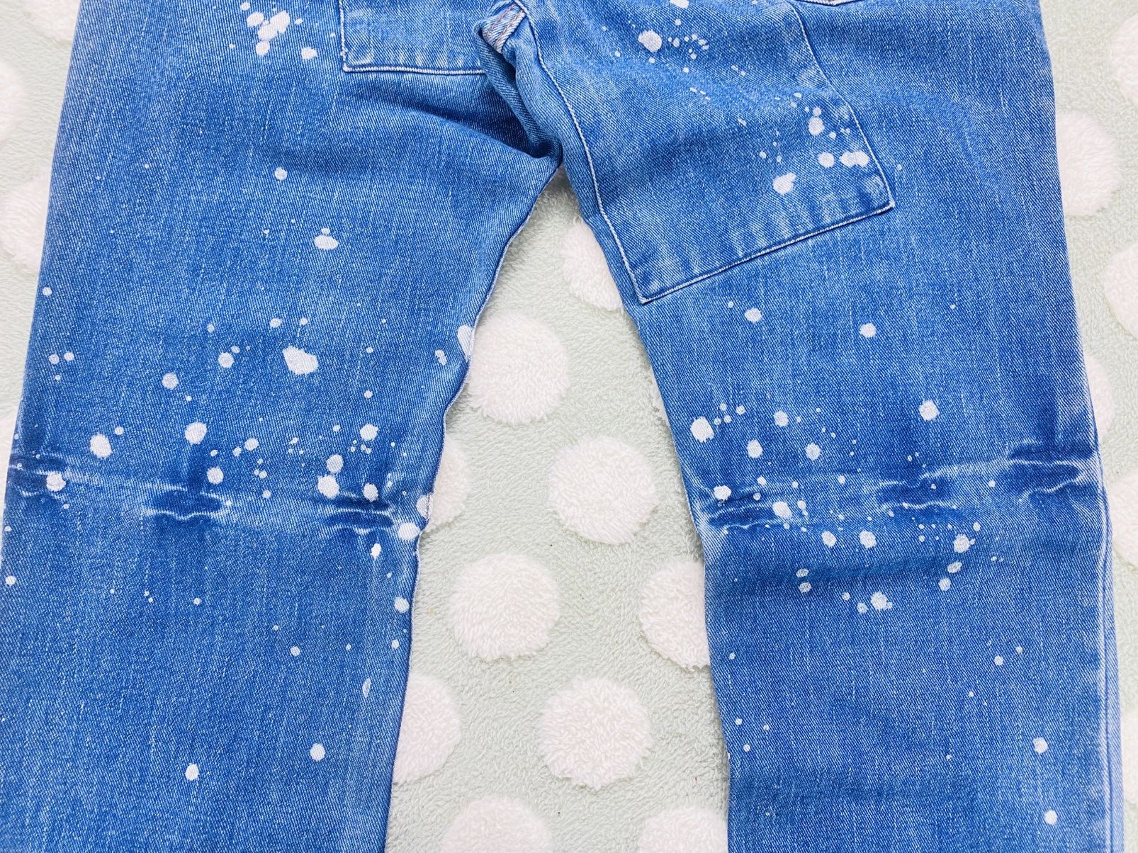 Japanese Brand Japanese boro-style custom patchwork paint-splatter jeans Size US 32 / EU 48 - 16 Thumbnail