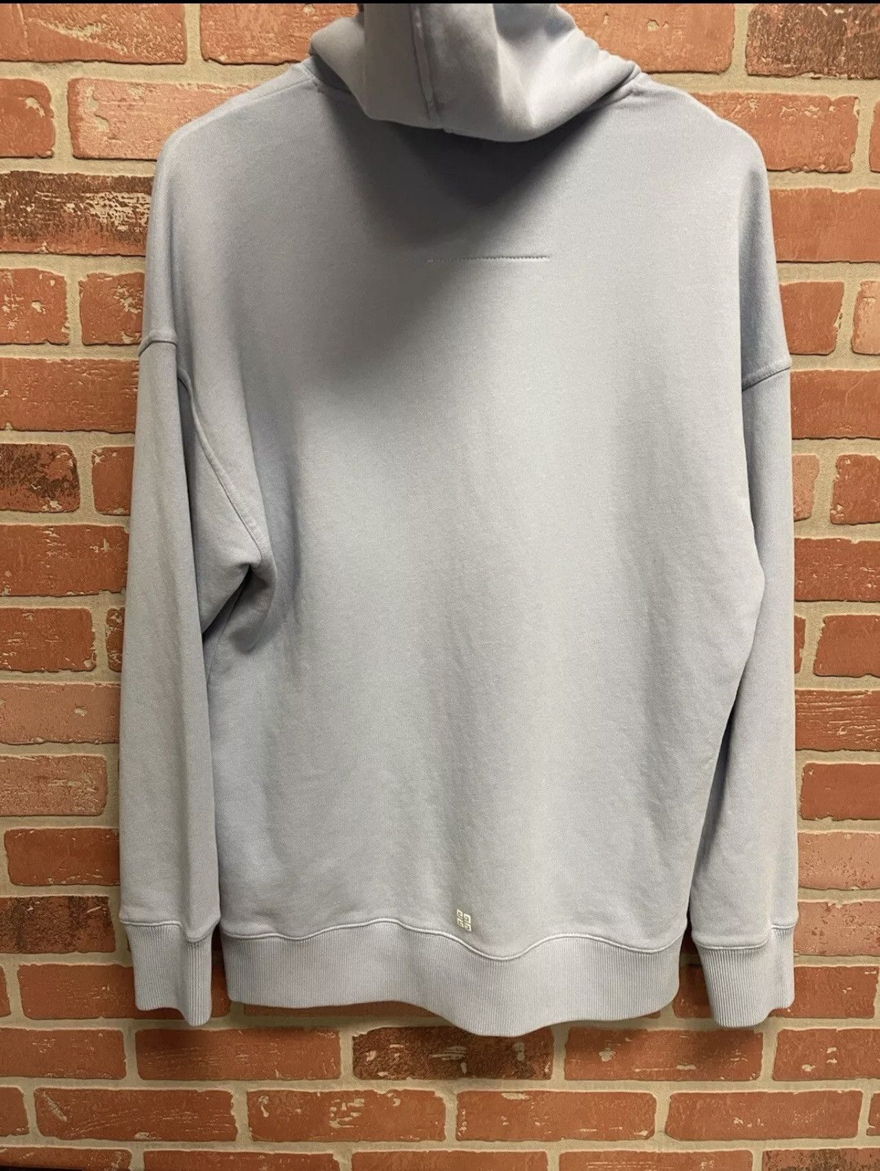 Givenchy Size S - Givenchy Men's Blue Logo-Print Hoodie Sweatshirt Size US S / EU 44-46 / 1 - 5 Thumbnail
