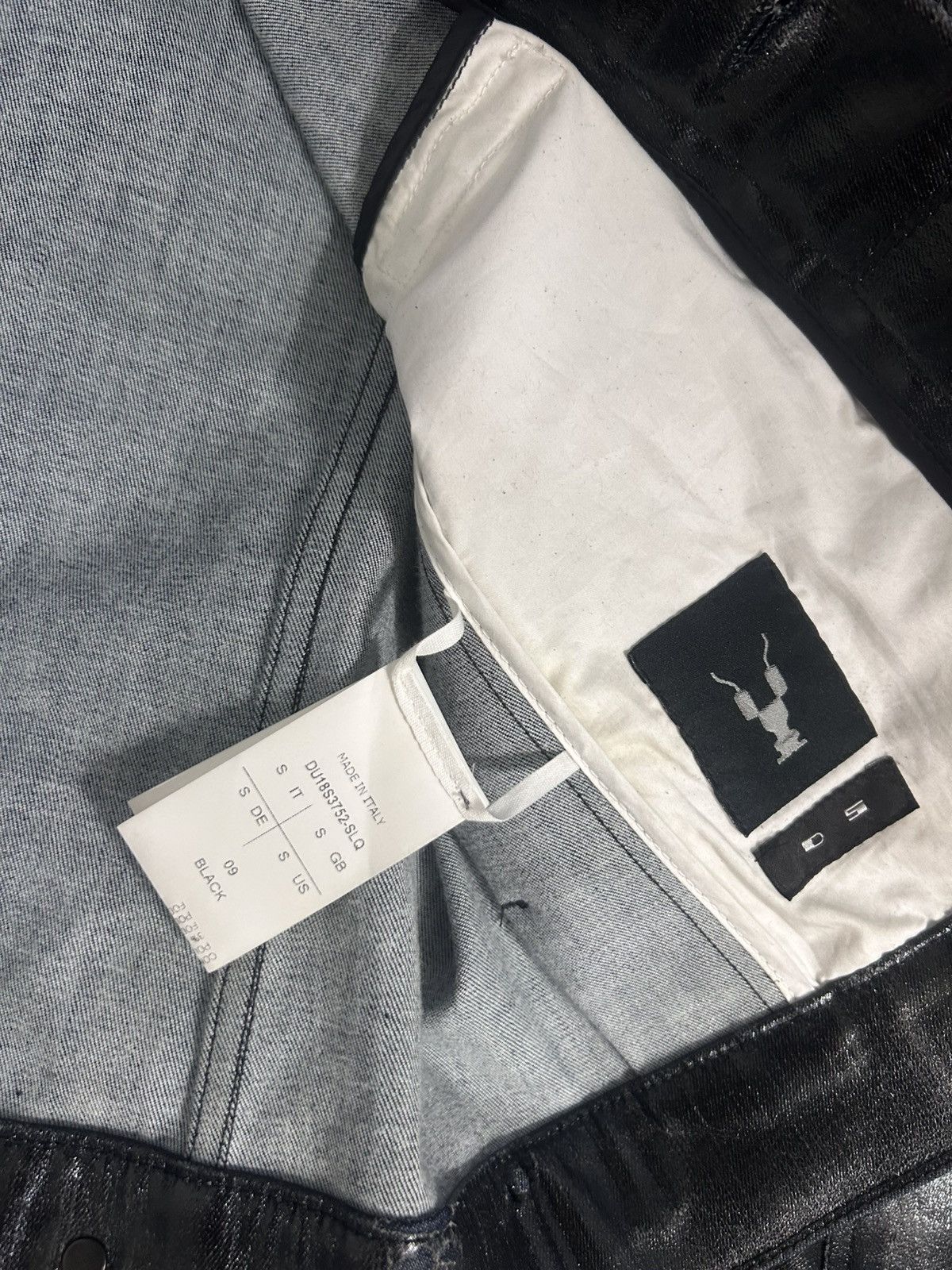 Rick Owens Rick Owens SAMPLE Heavy Wax Trucker Jacket Size US S / EU 44-46 / 1 - 9 Thumbnail