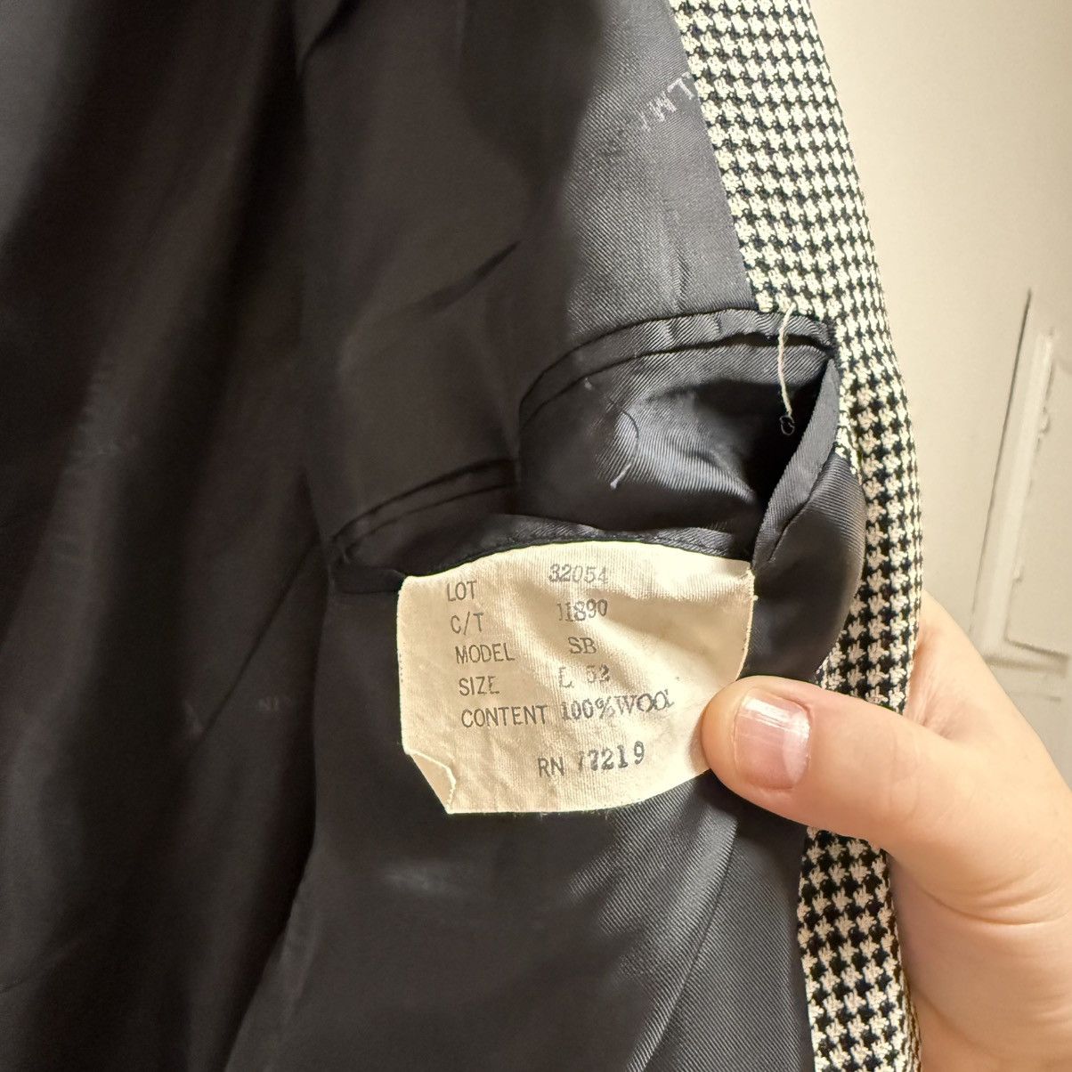 Pierre Balmain Pierre Balmain Wool Blazer Suit Jacket Size 52L Grey Black Size 52L - 8 Thumbnail