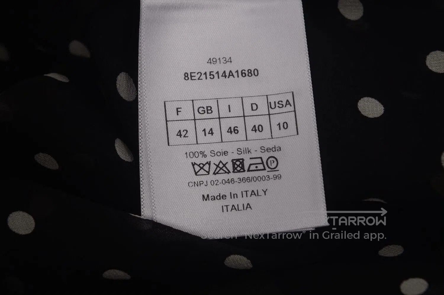 Dior Dior Black Polka Dot Silk Shirt. Size M / US 6-8 / IT 42-44 - 7 Thumbnail