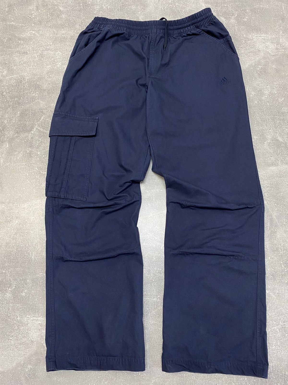 Adidas × Vintage Vintage y2k Adidas Baggy Blue Outdoor Track Pants Size US 32 / EU 48 - 1 Thumbnail